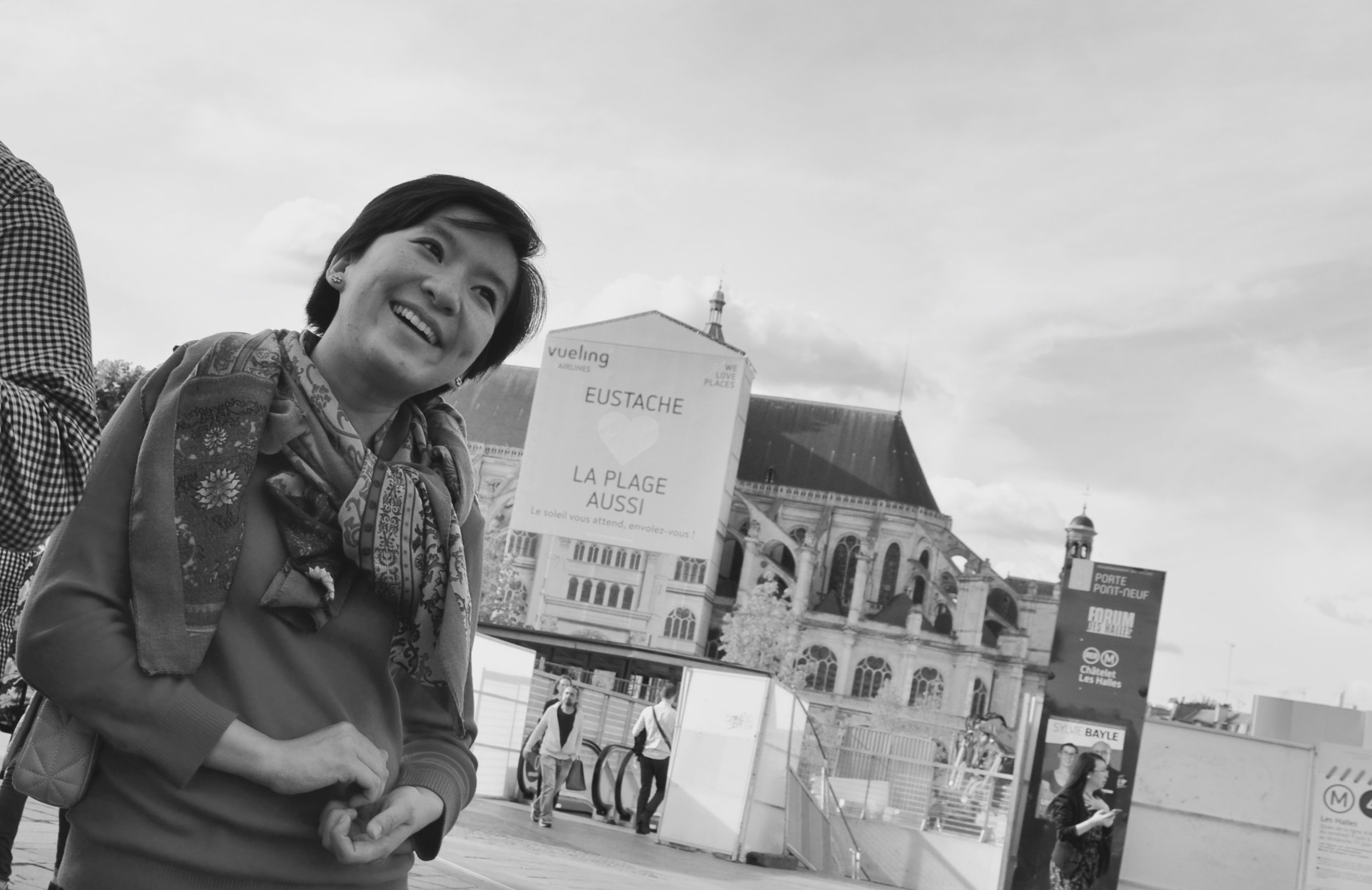 Olivia enjoying Paris - Boston Organ Studio