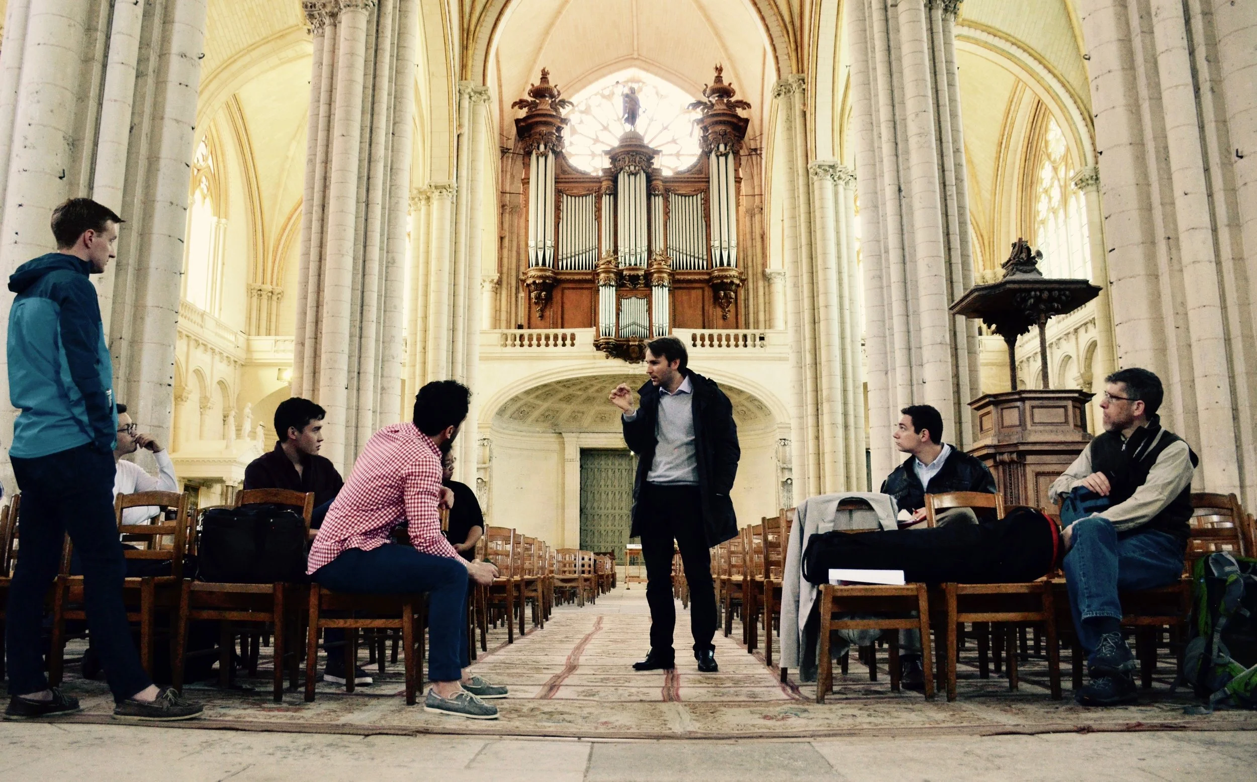 Olivier Houette introducing us to the Poitiers organ - Boston Organ Studio