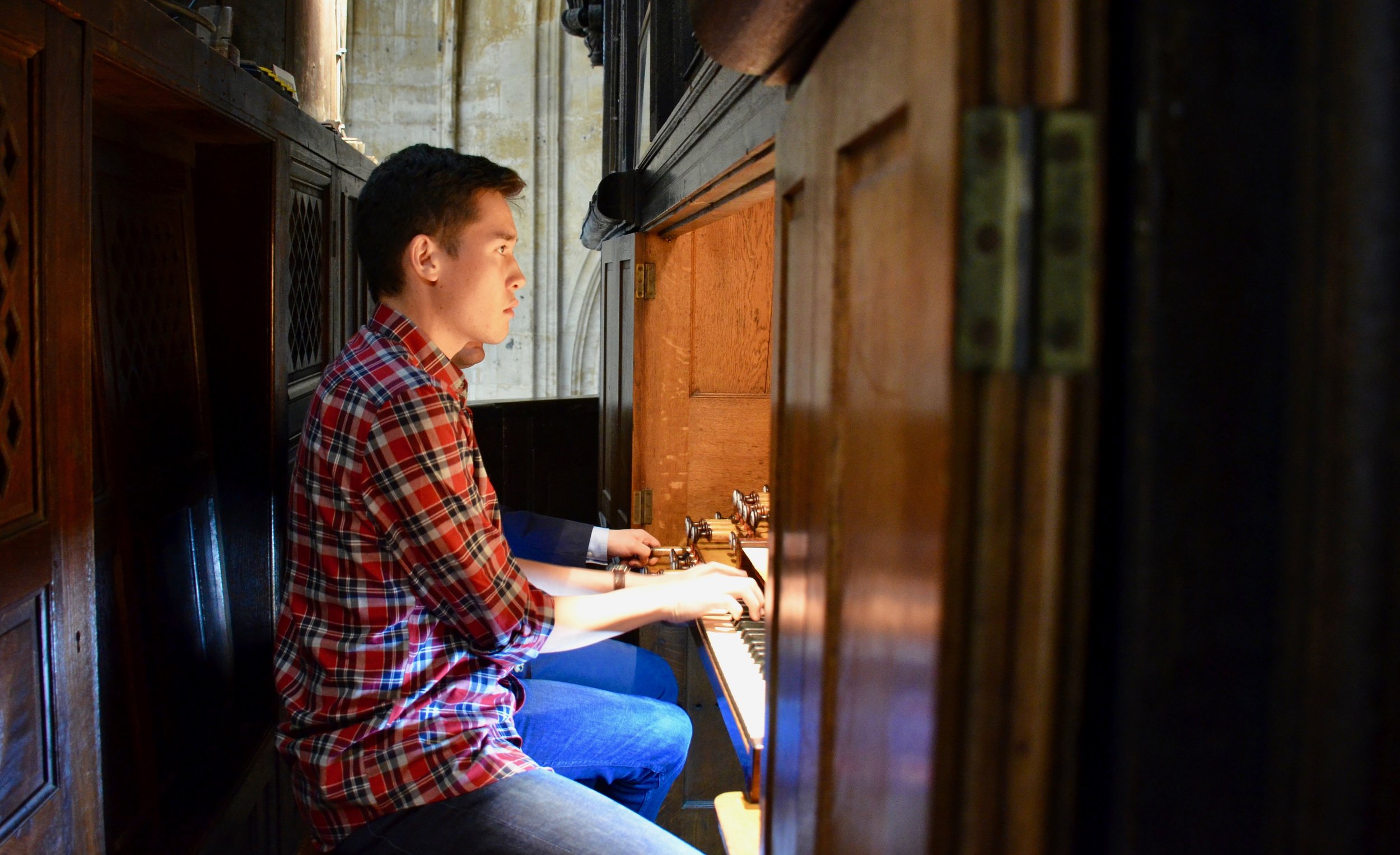 Noel plays Duruflé's Prelude and Fugue on ALAIN - St. Ouen in Rouen, France - Boston Organ Studio