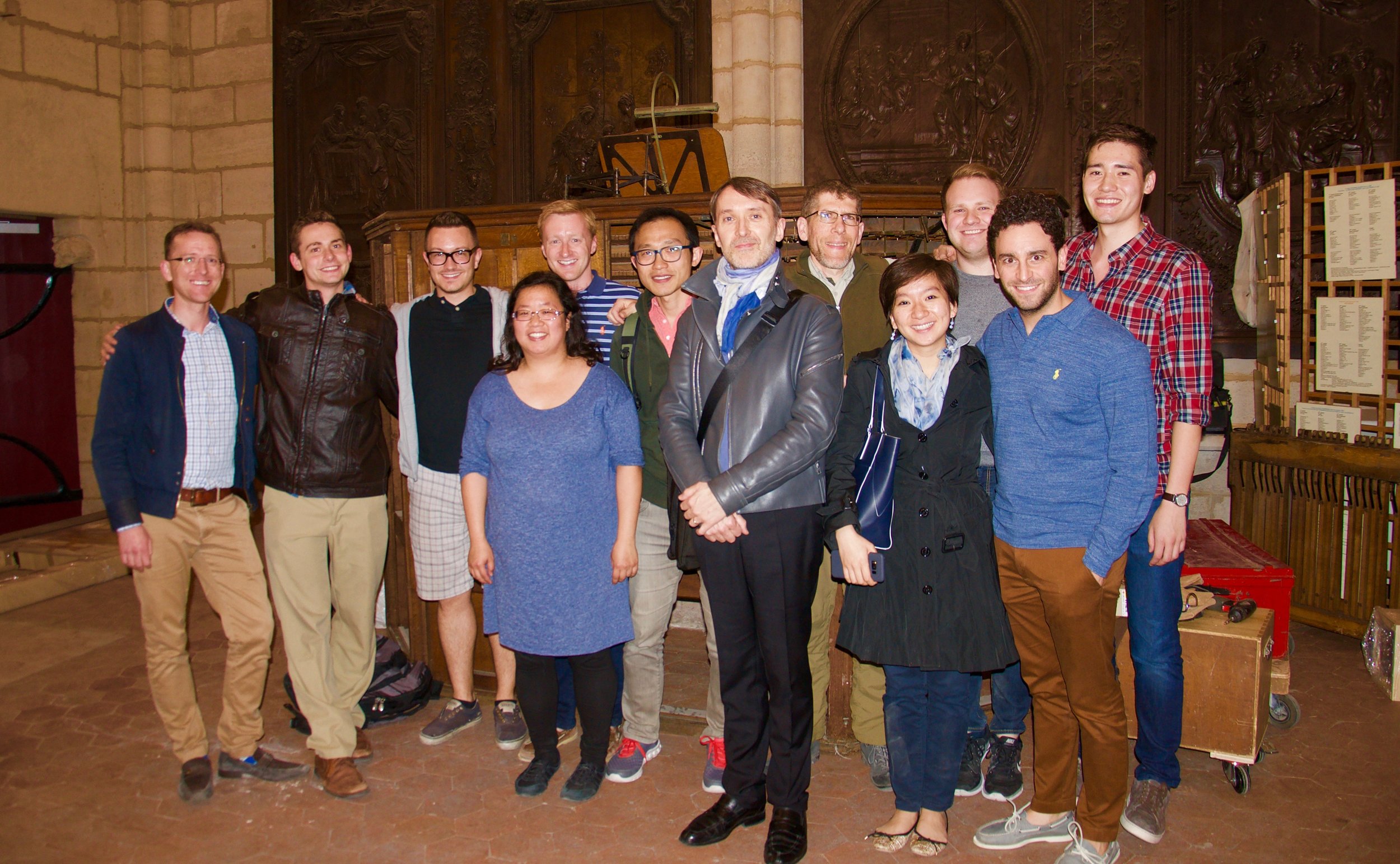 The Boston Organ Studio at Notre Dame de Paris with Olivier Larry - 2017 Boston Organ Studio Study Tour