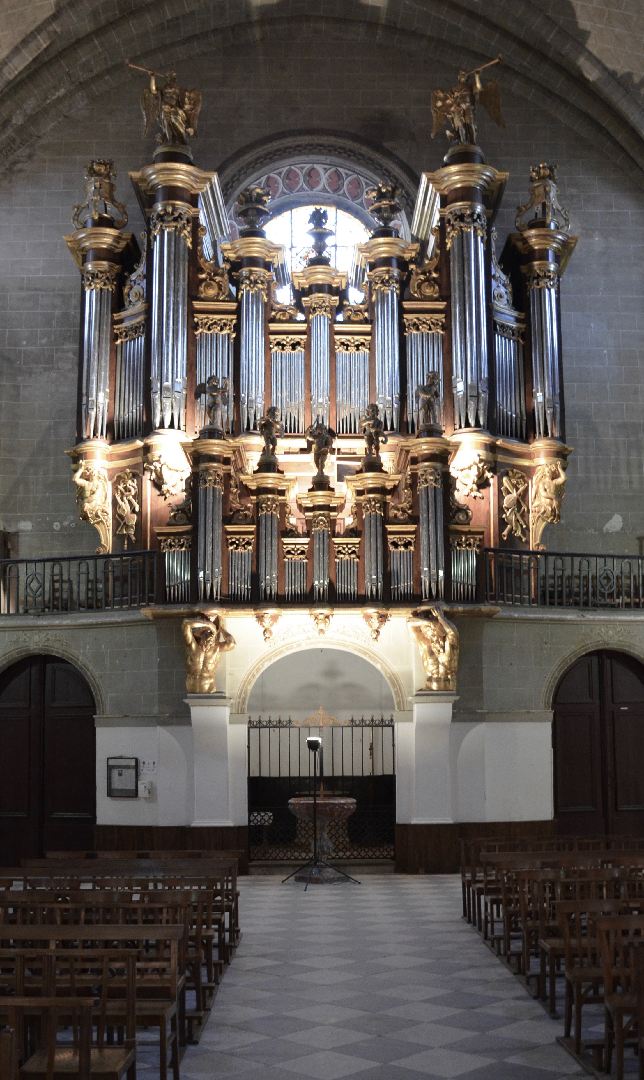 The historic organ of Cintegabelle, France. Boston Organ Studio.