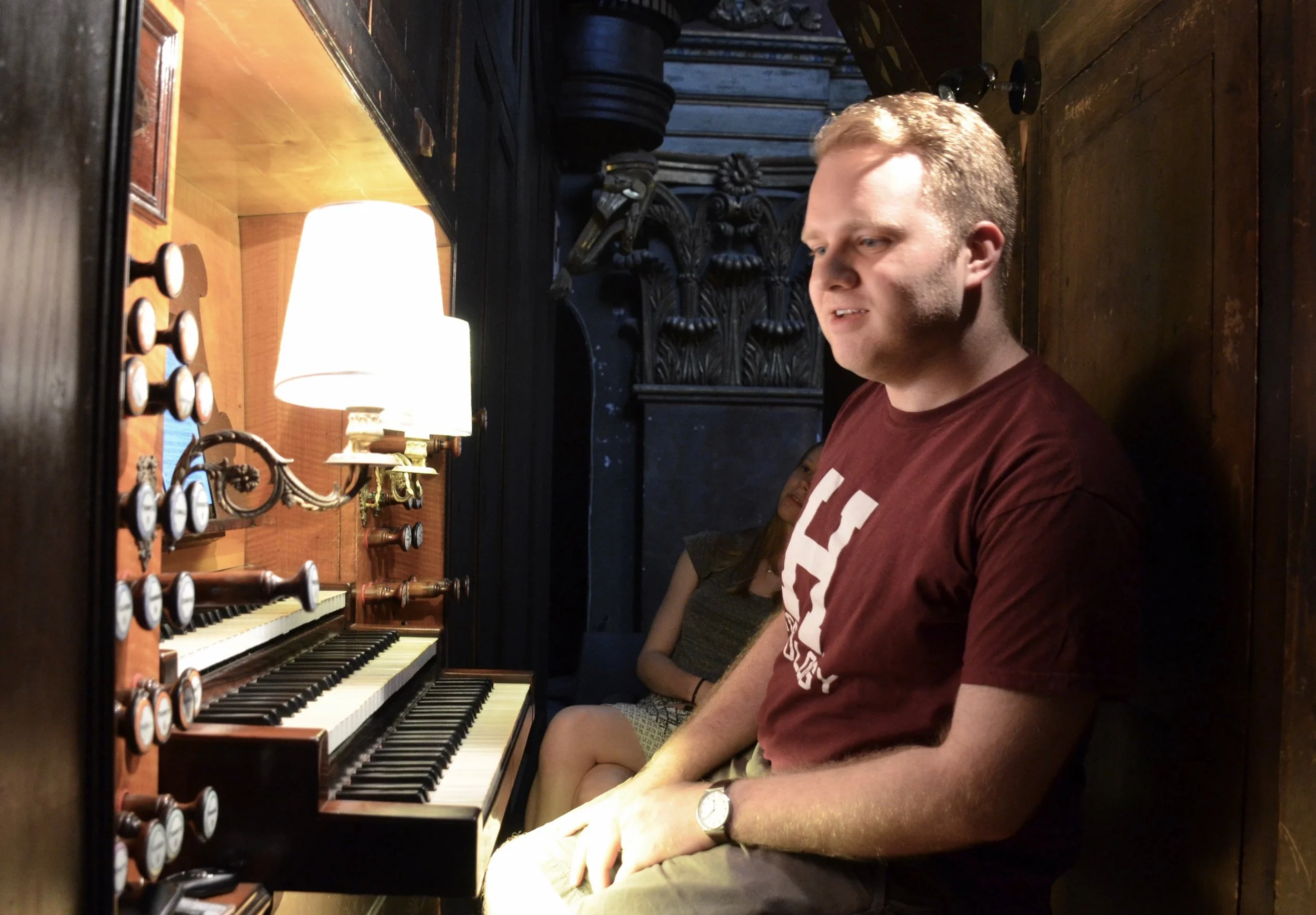 William Gardner at the organ of Notre Dame La Daurade, Toulouse