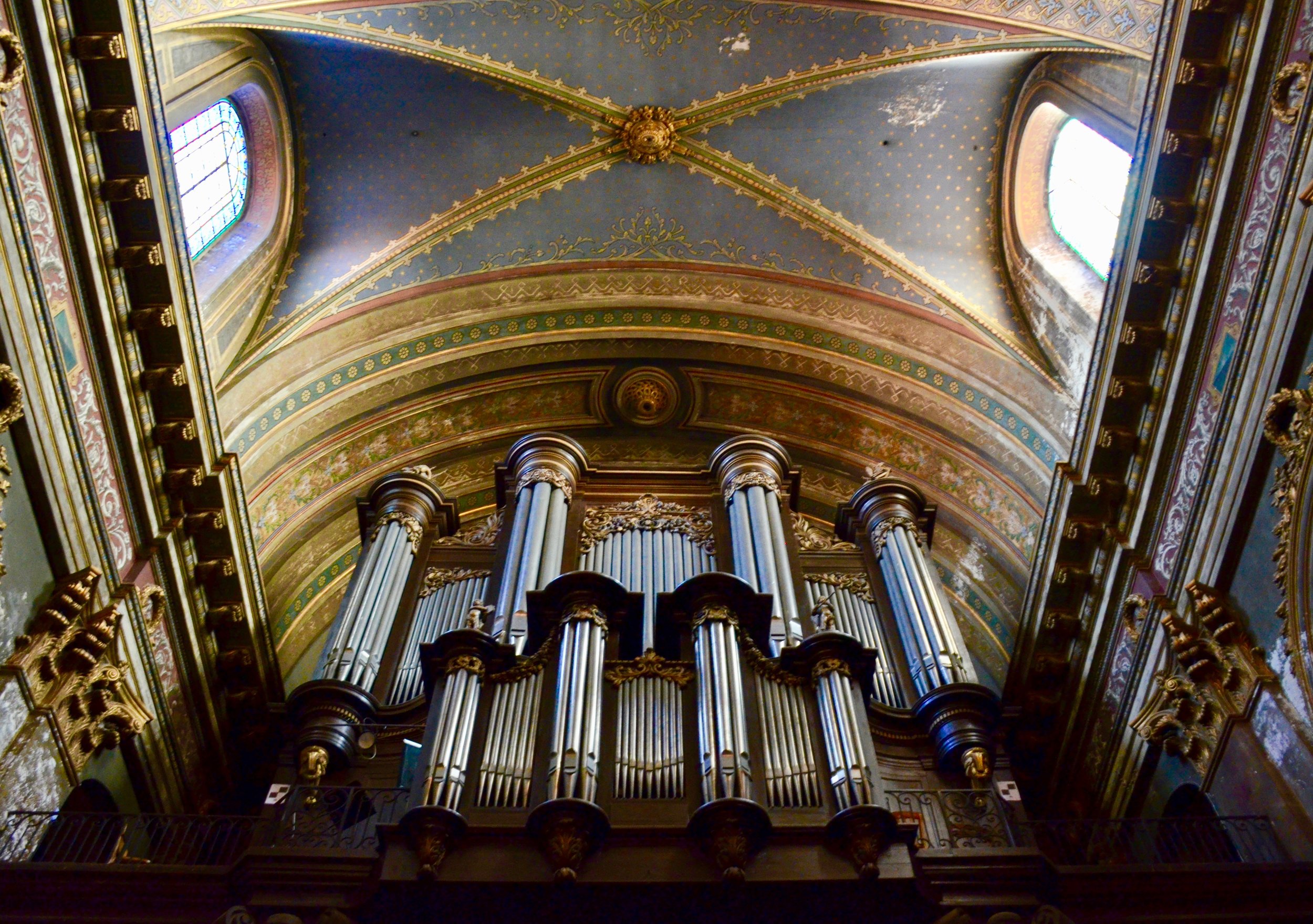 The organ of Notre Dame La Daurade, Toulouse. 