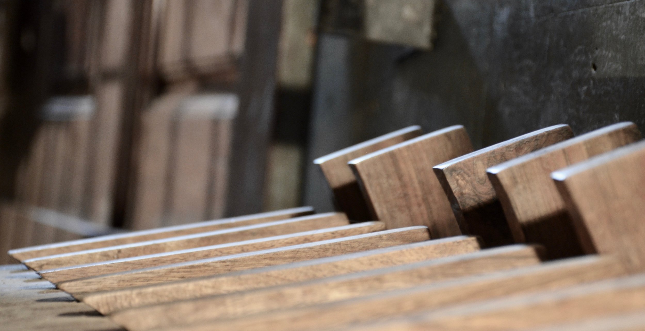 Pedal board of St. Felix church organ built by Gregoire Rabiny