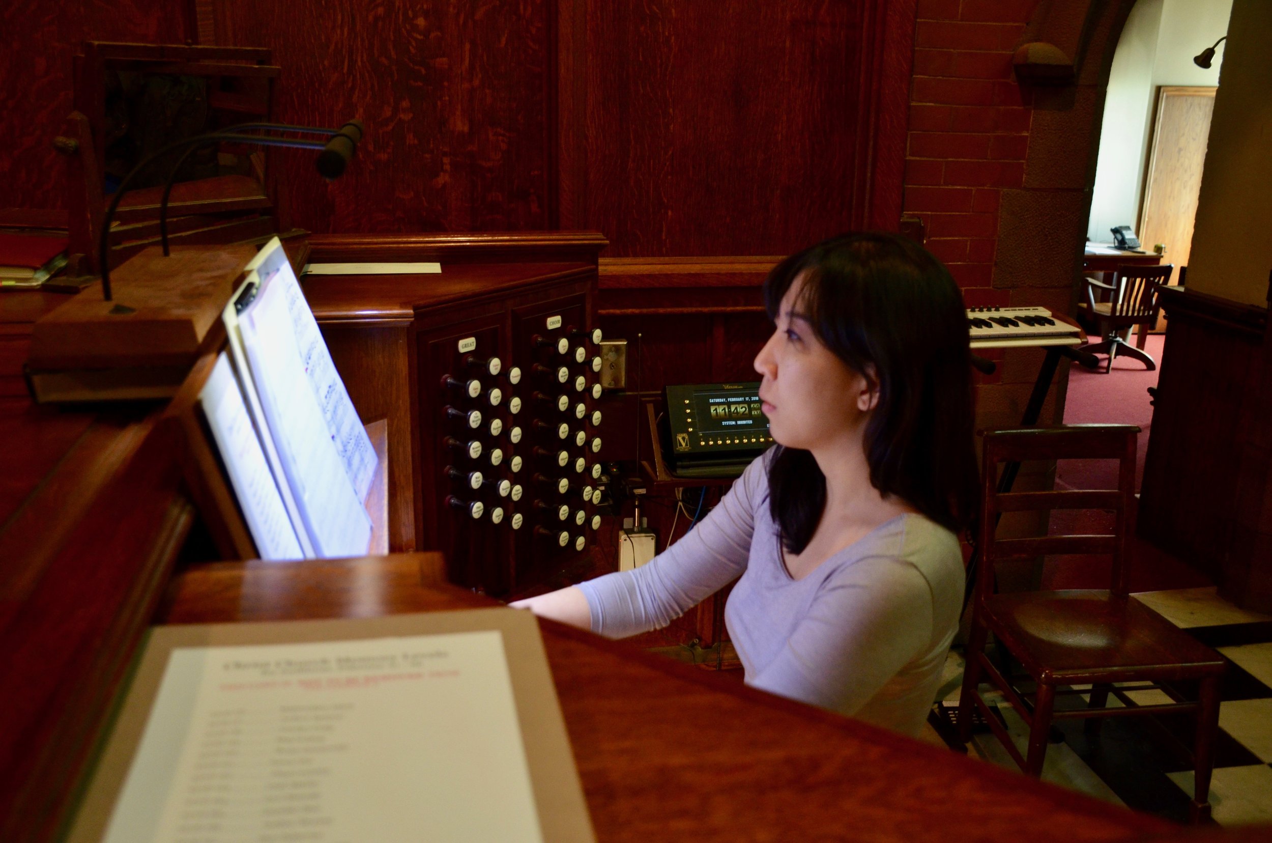 Grace Lee performs at Christ Church New Haven