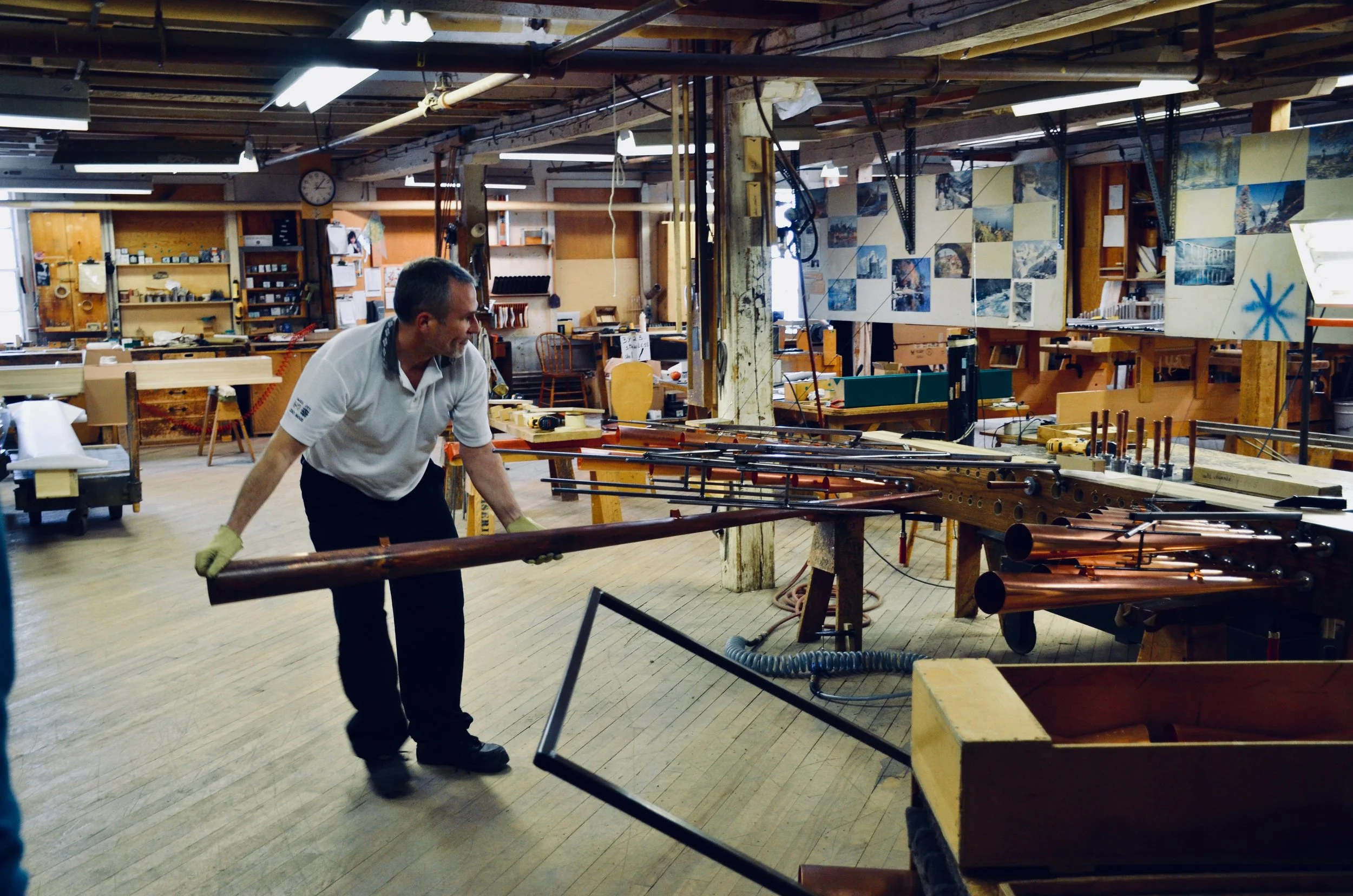 Boston Organ Studio tour of the Casavant Pipe Organ Shop, St-Hyacinthe, Quebec