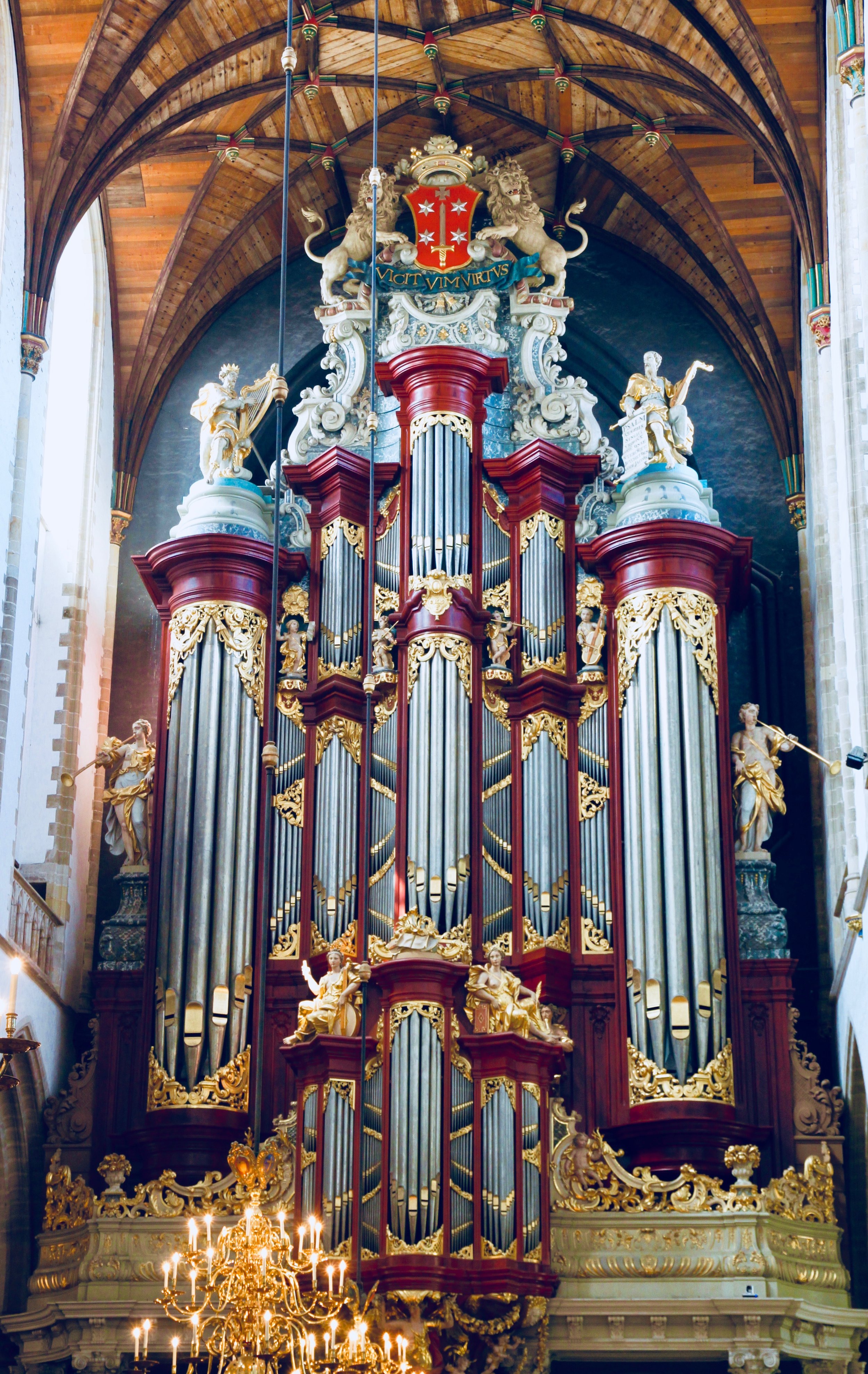  The facade of the Christian Muller organ at St.-Bavokerk, Haarlem. Boston Organ Studio. 
