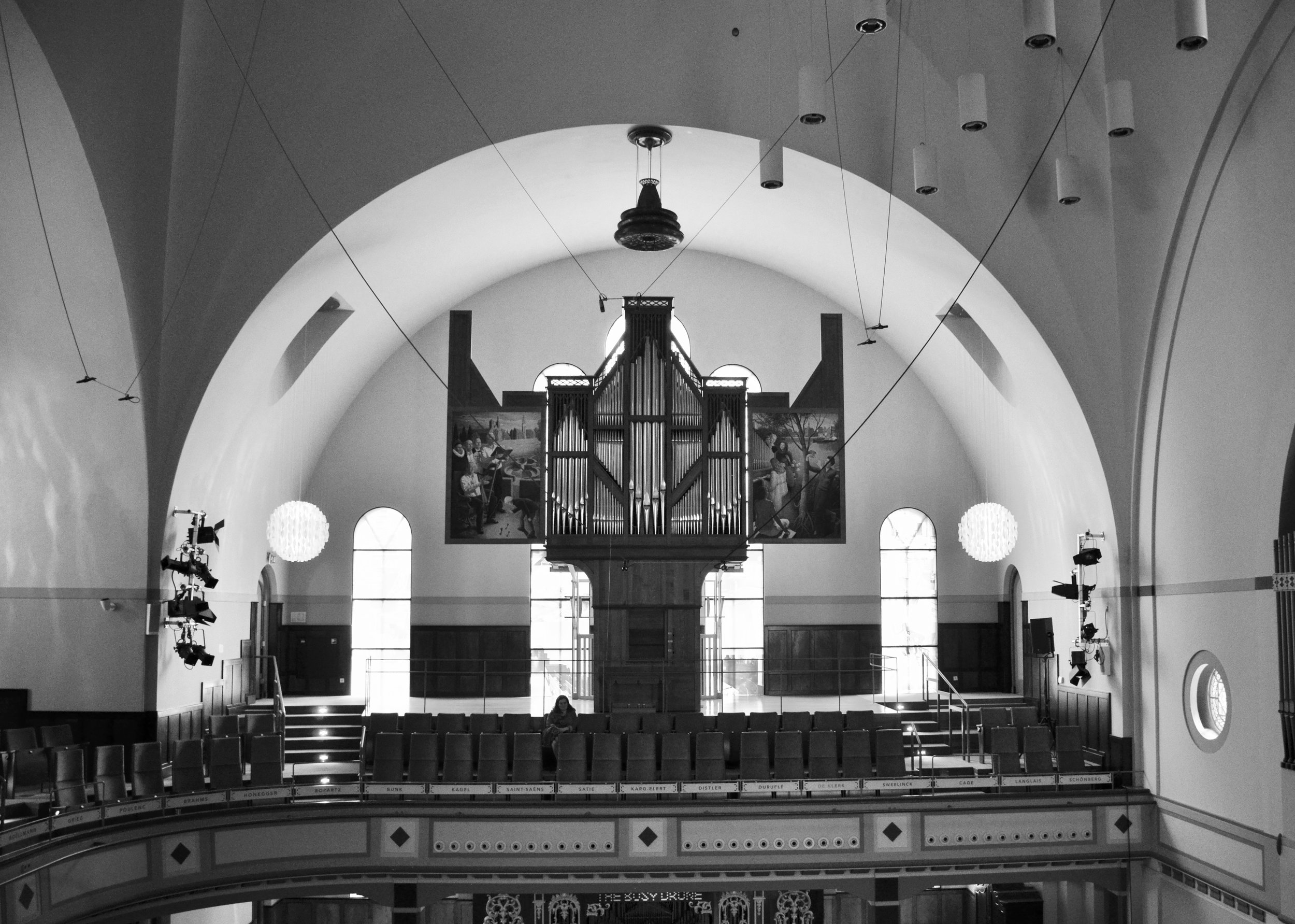The Van Staten blockwerk organ in Orgelpark, Amsterdam.