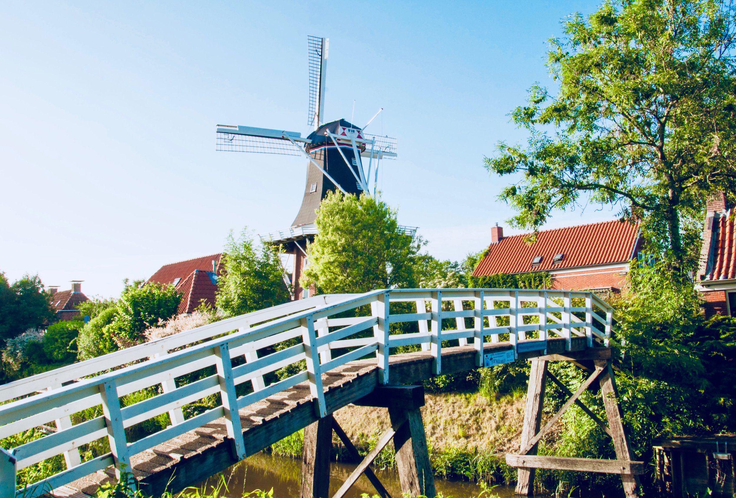  The windmill in Mensingeweer, Holland.  