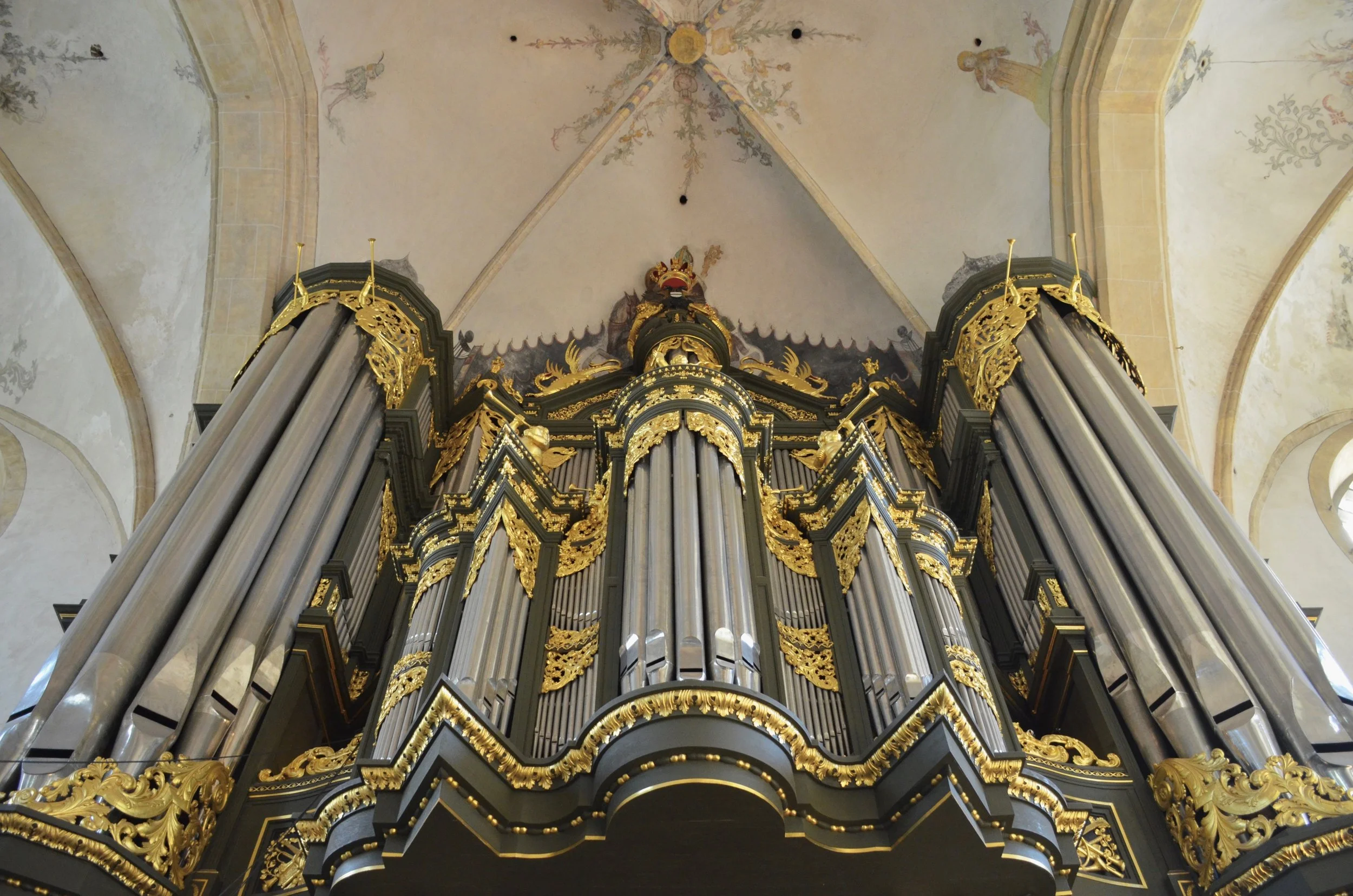 Façade, 1692 Arp Schnitger pipe organ, Martinikerk, Groningen.