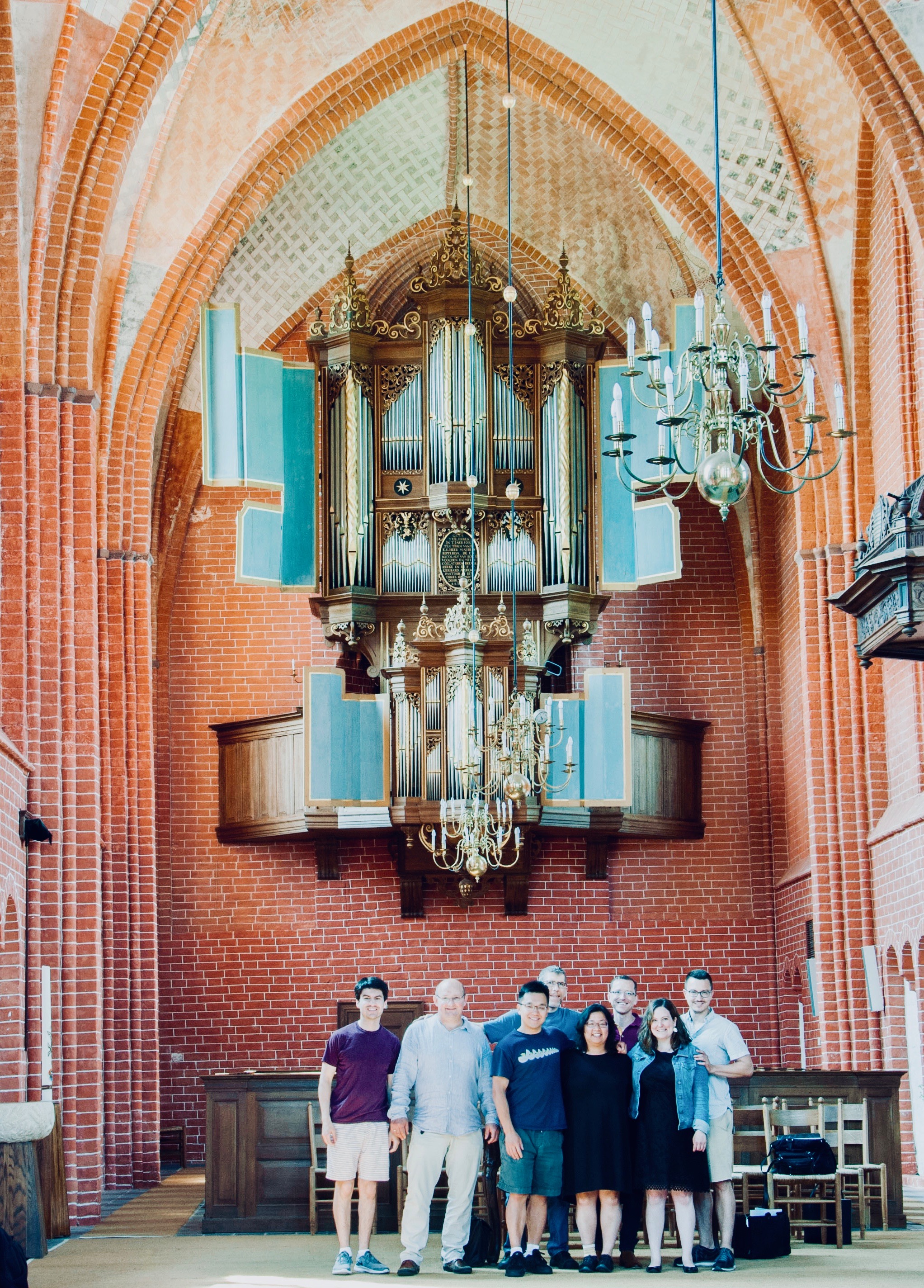 Members of Boston Organ Studio in Zeerijp, Holland.