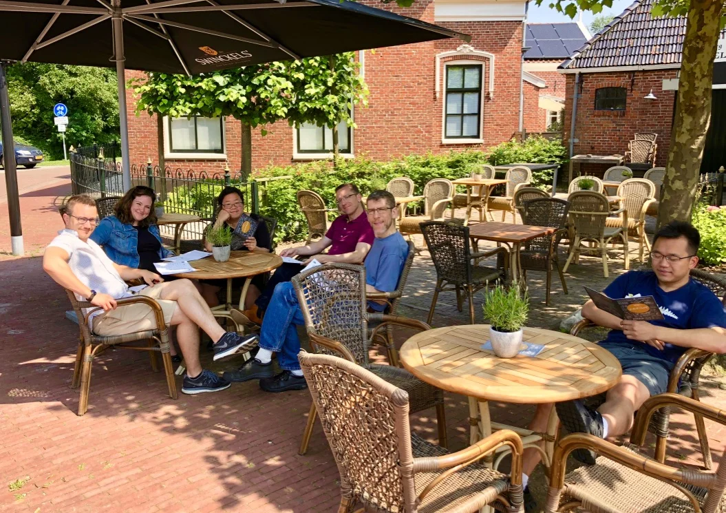 Lunch in Middlestum, Holland. 