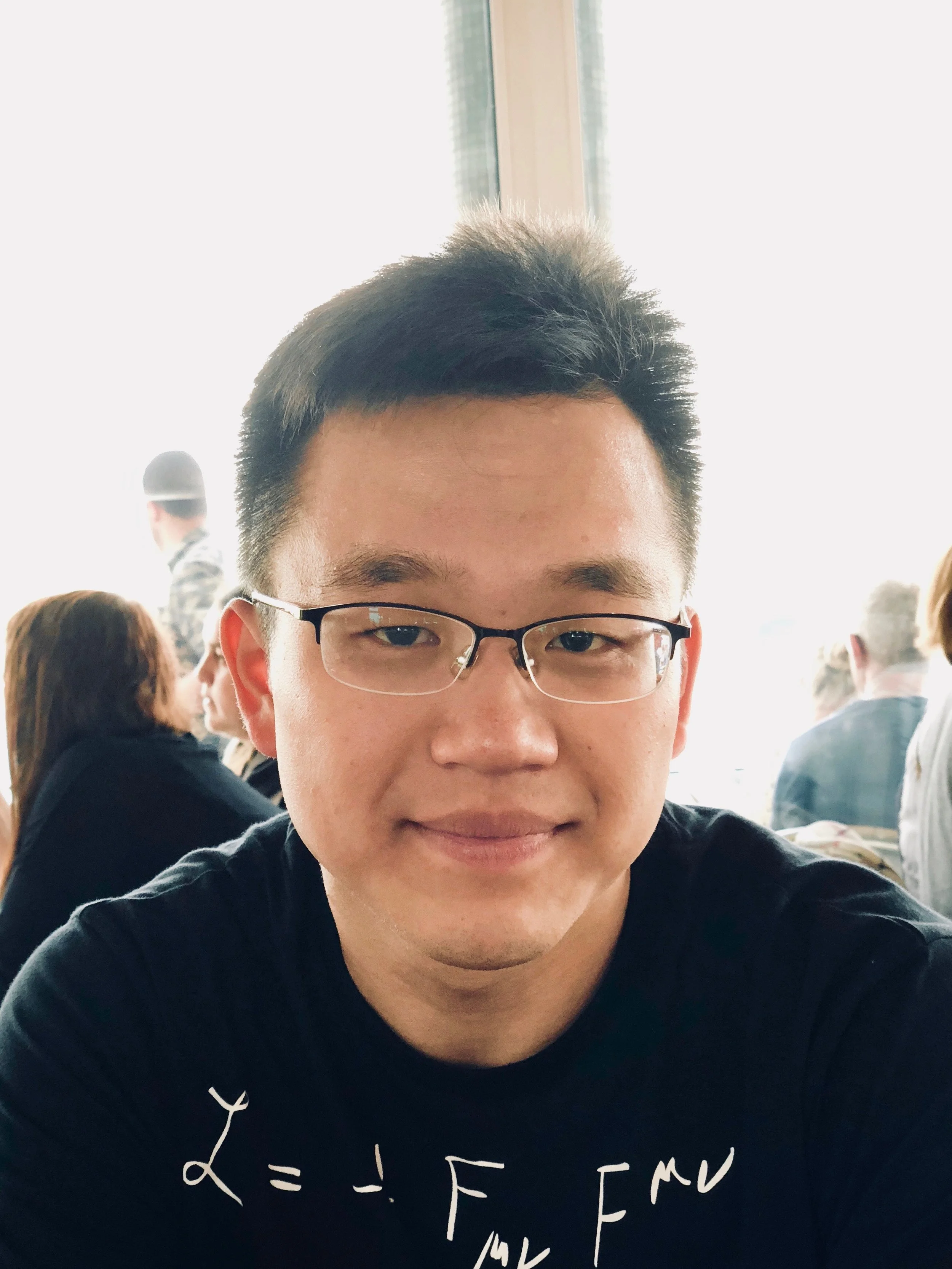 Adrian Cho at lunch in Hamburg, Germany.