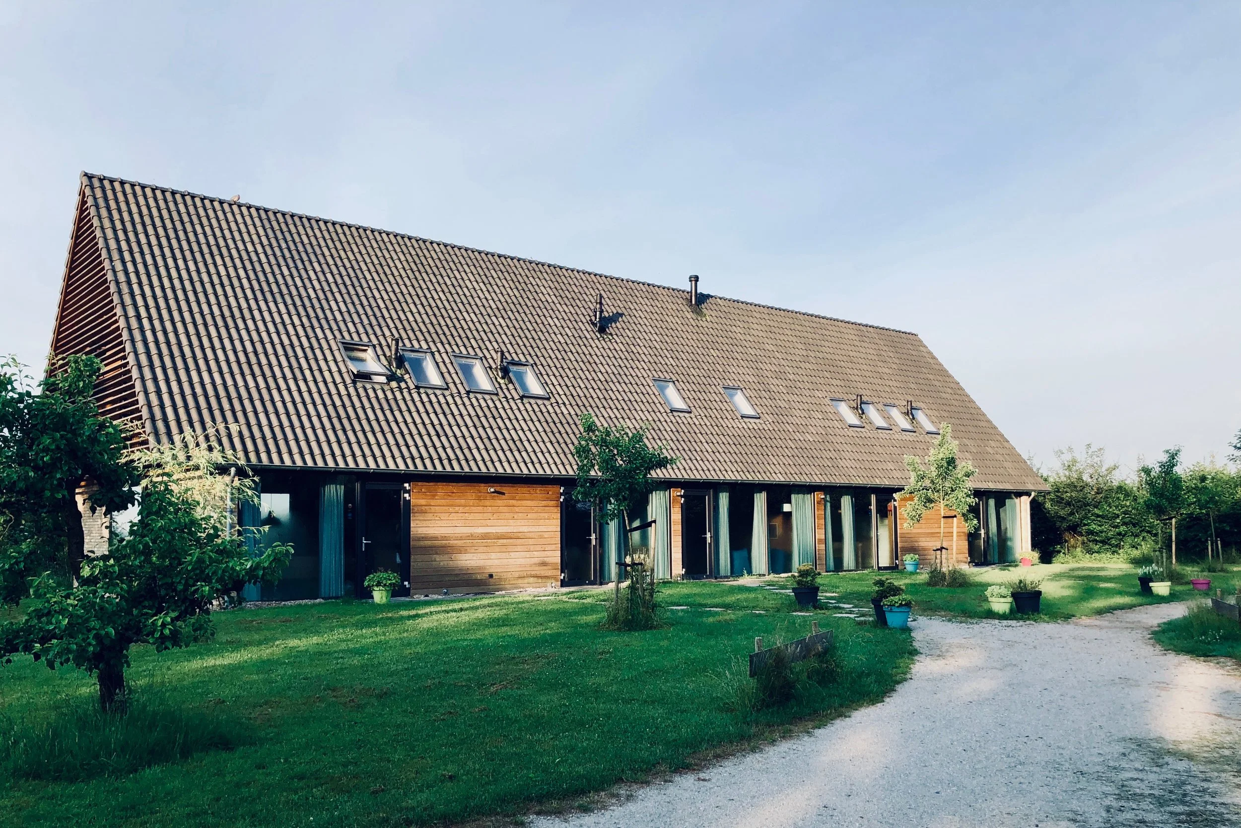 A final farewell to our Airbnb in Holland... at 6:00 a.m....