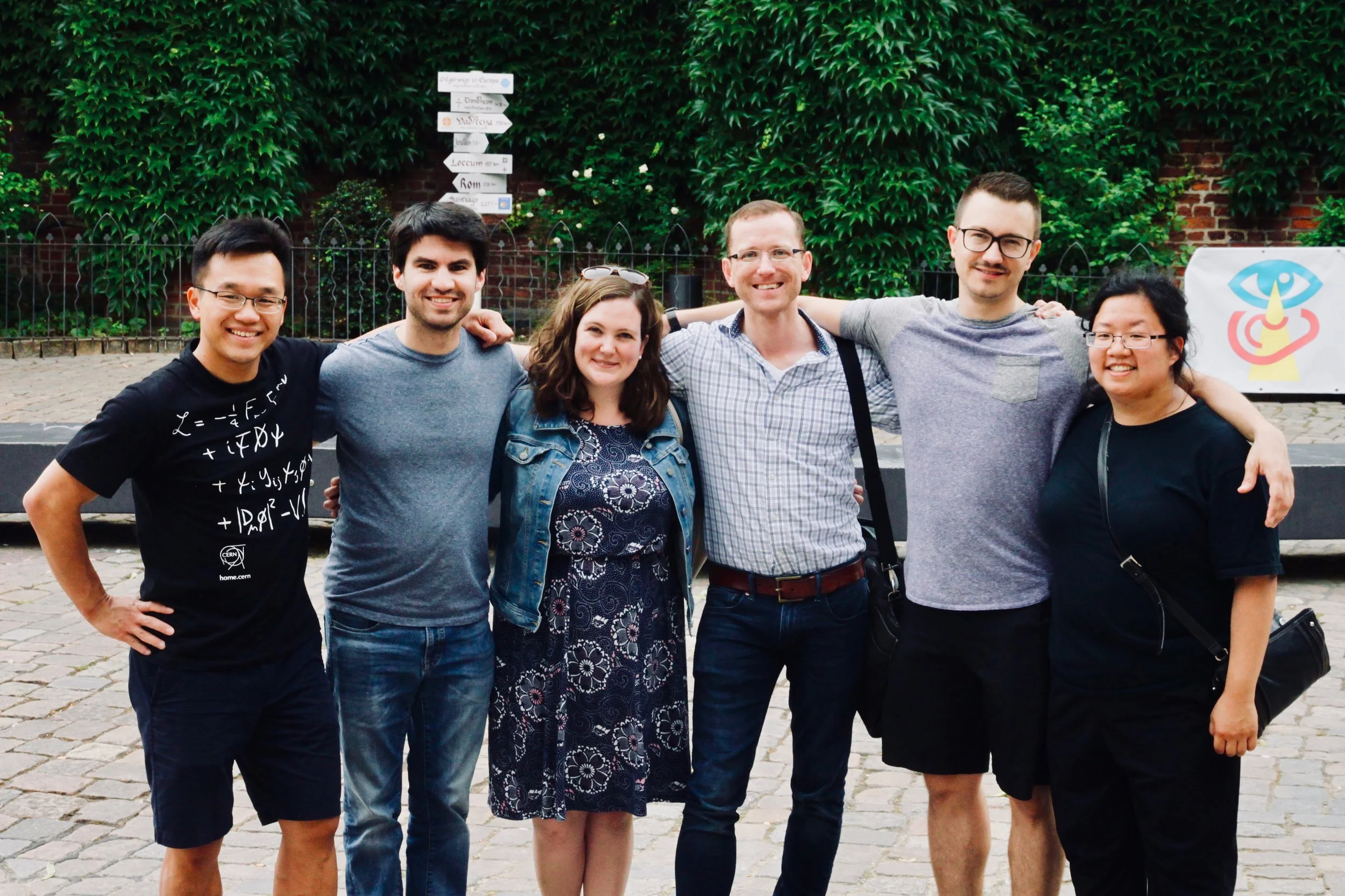Members of Boston Organ Studio outside St. Jacobi, Hamburg. 