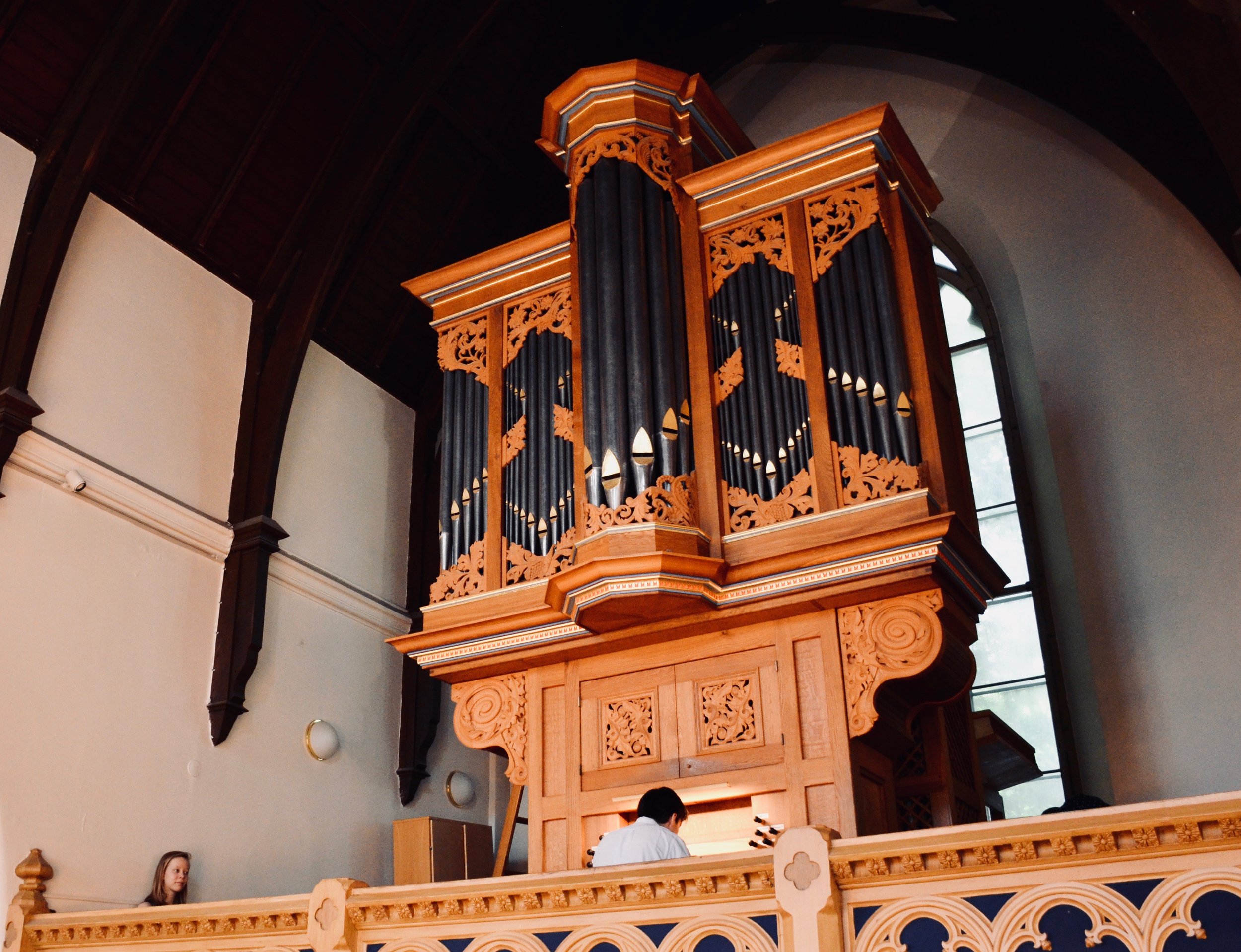  1992 Brombaugh organ, Haga Church, Göteborg, Sweden. 