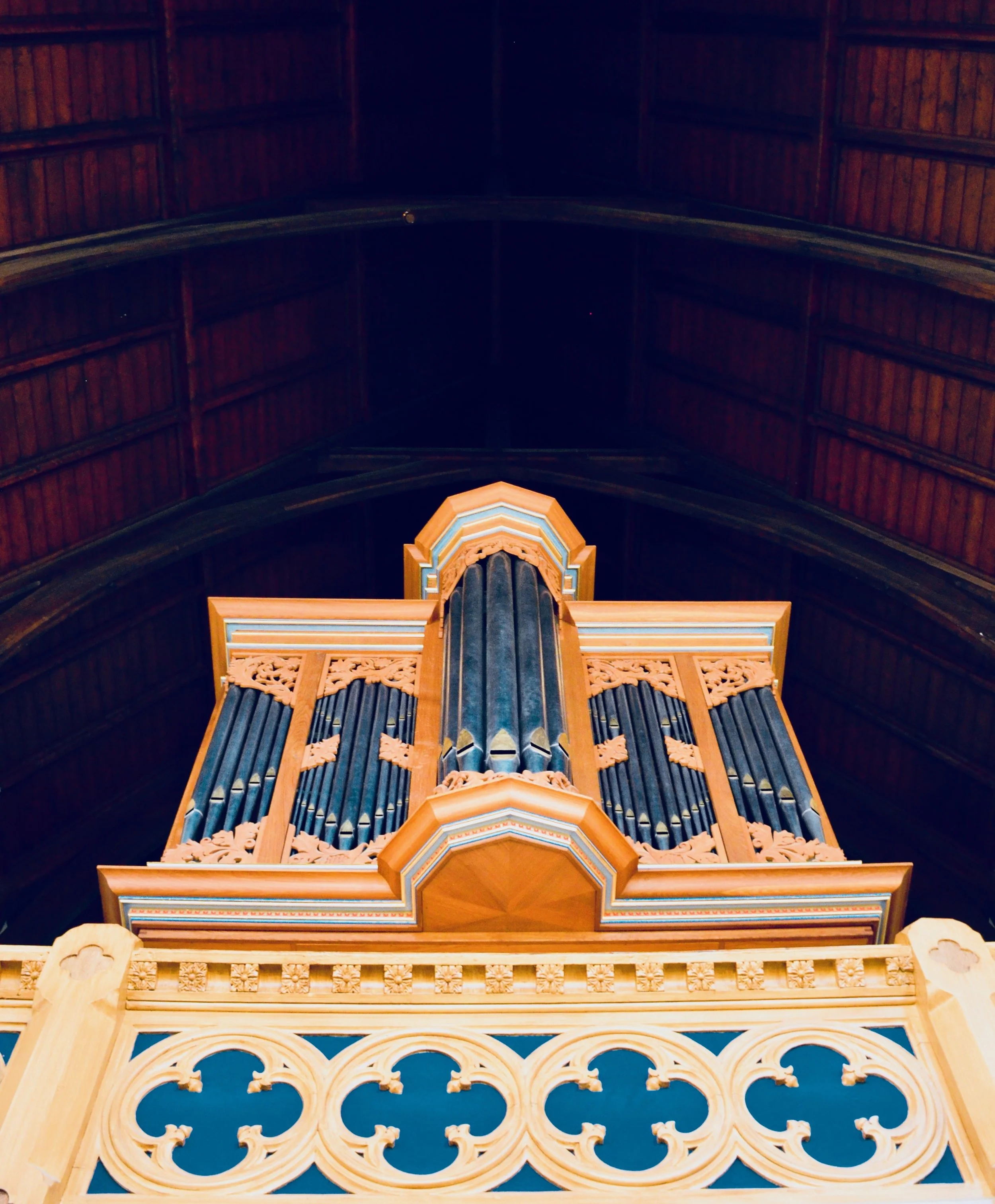 1992 Brombaugh organ, Haga Church, Göteborg, Sweden.