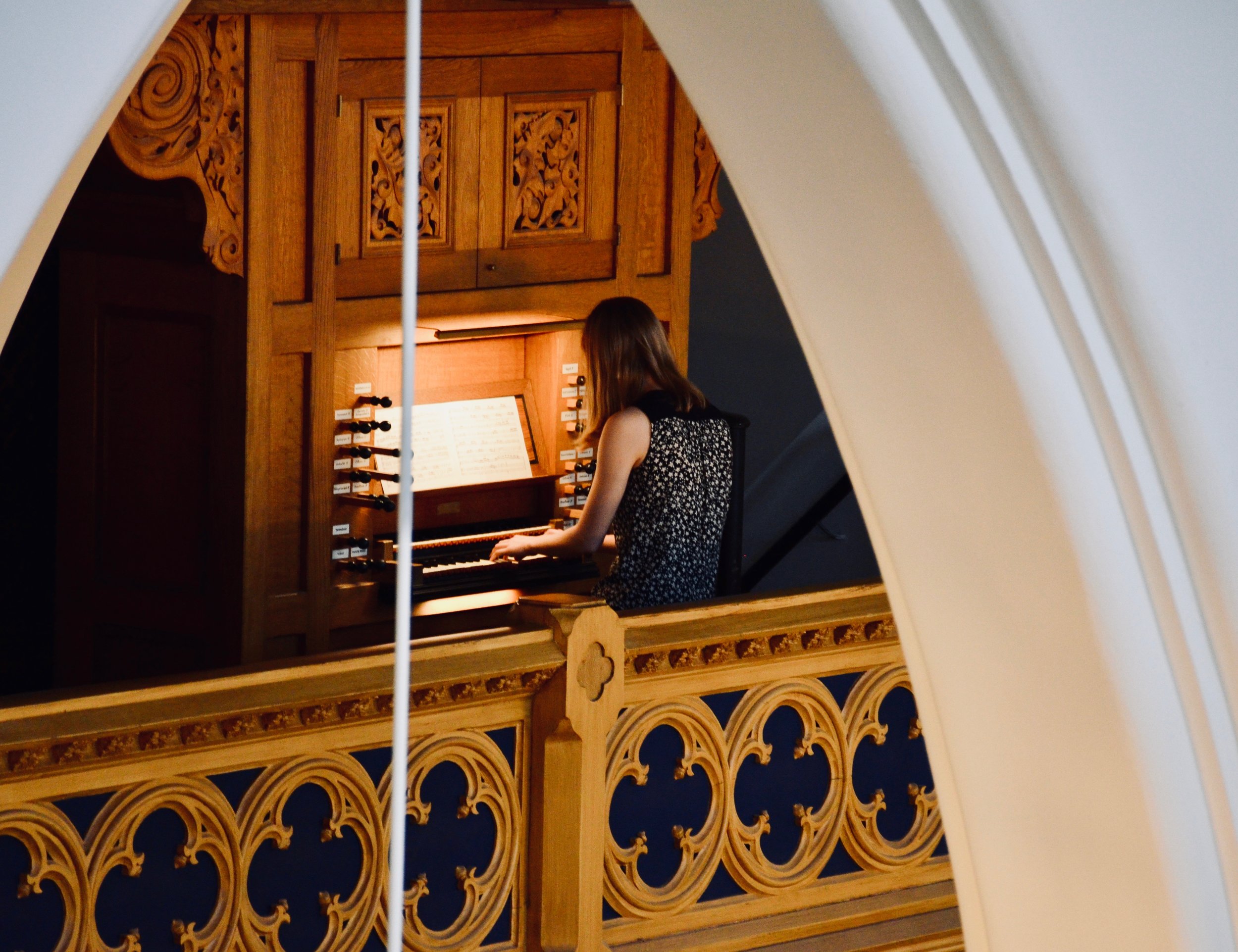  Laura Gullett plays the 1992 Brombaugh organ, Haga Church, Göteborg, Sweden. 