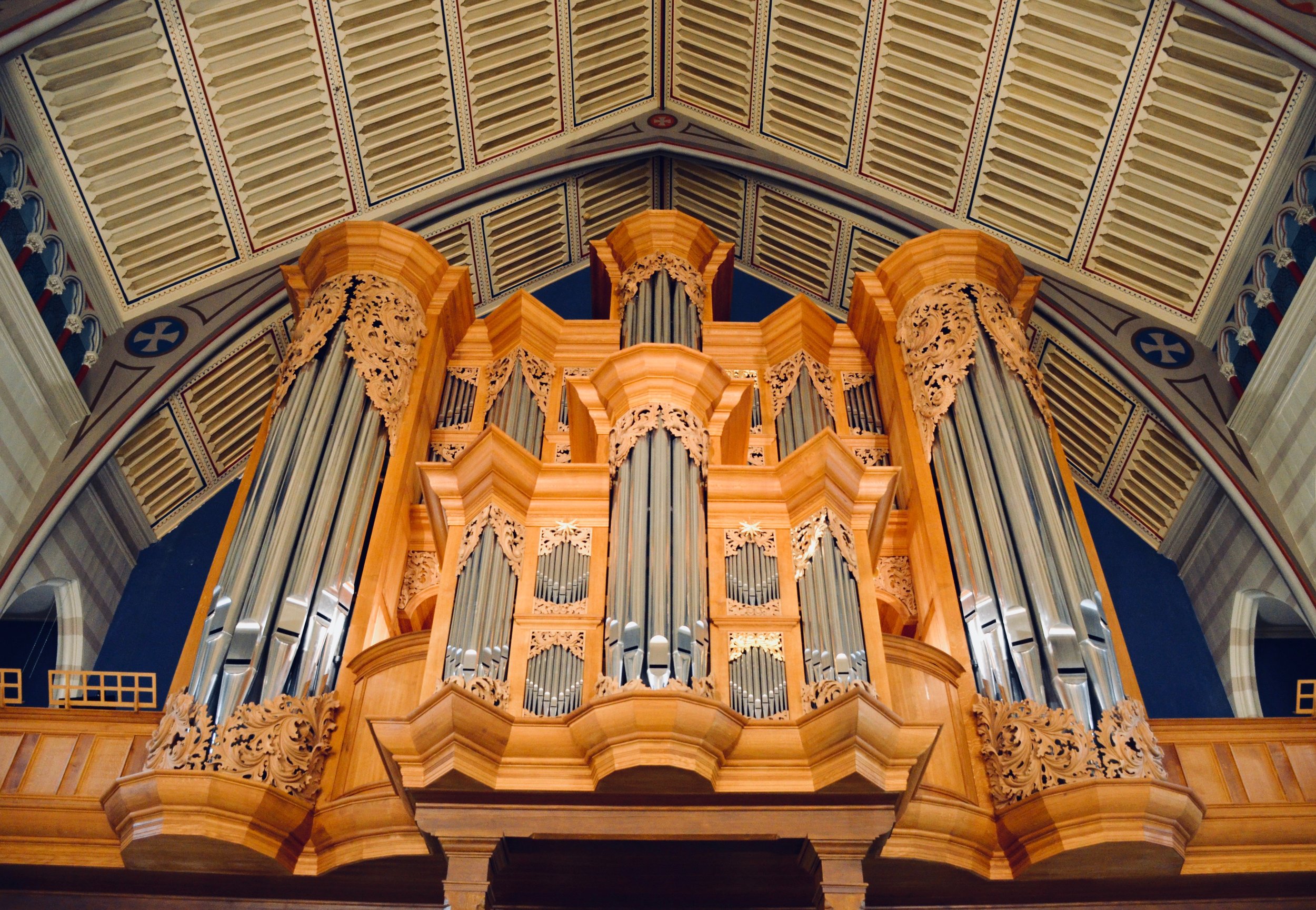  2000 GoART North German Baroque Research Organ in Örgryte New Church, Göteborg, Sweden. 