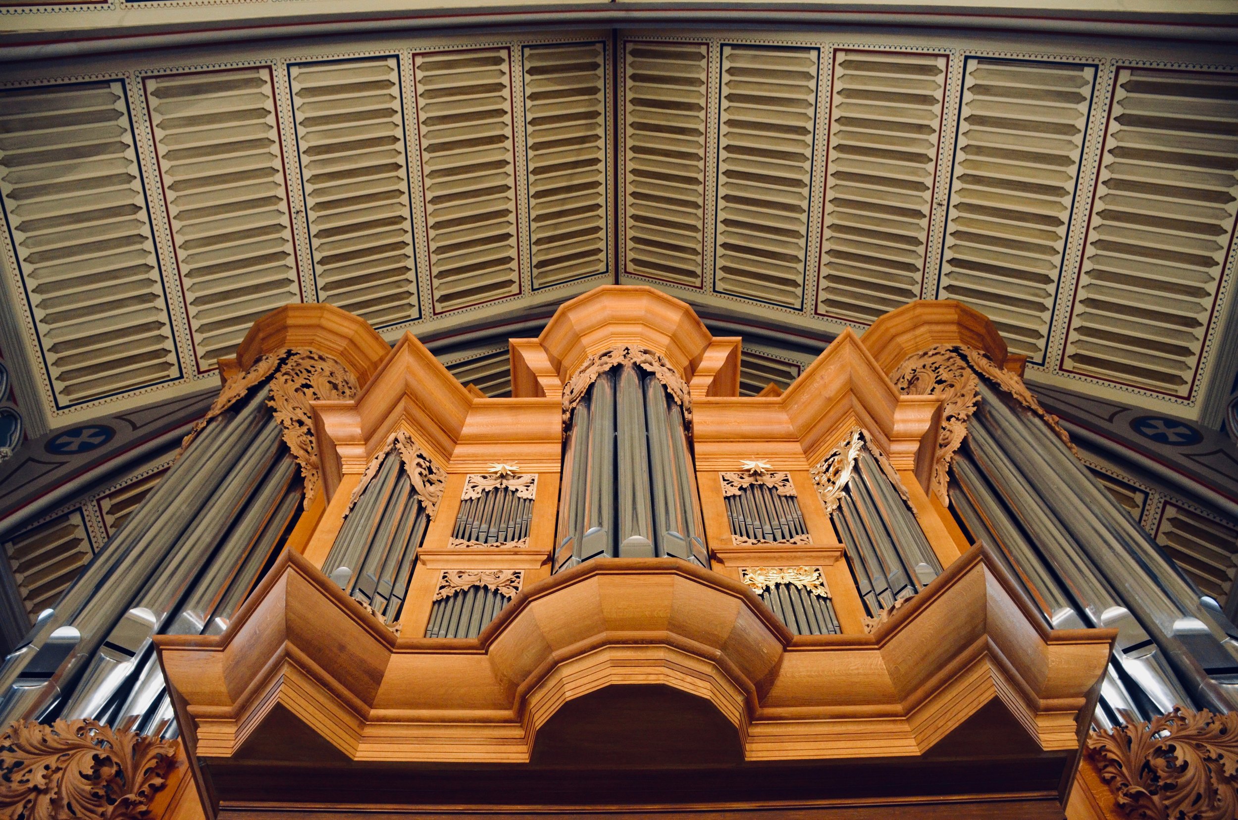  2000 GoART North German Baroque Research Organ in Örgryte New Church, Göteborg, Sweden. 