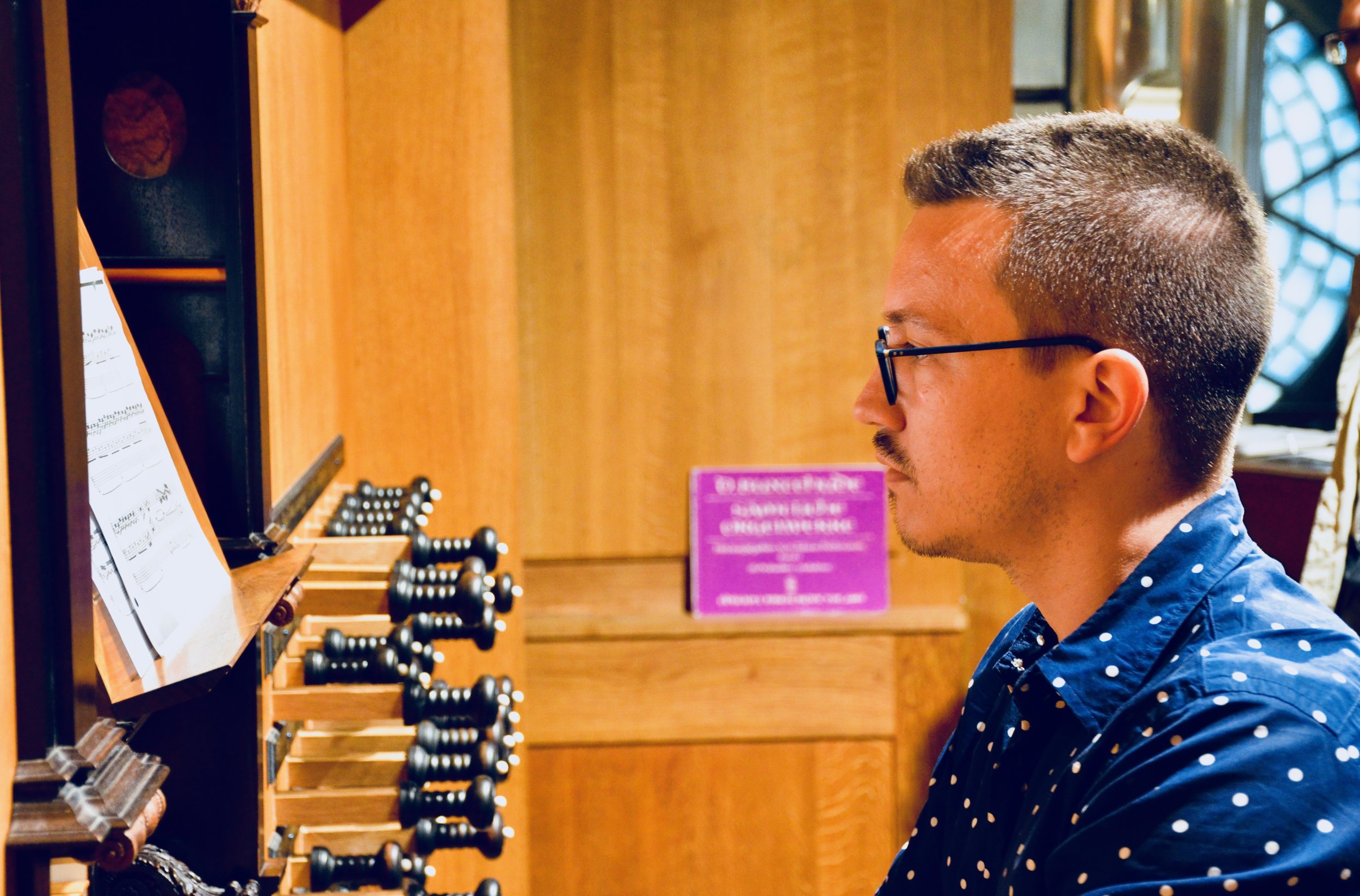  Corey De Tar plays the 2000 GoART North German Baroque Research Organ in Örgryte New Church, Göteborg, Sweden. 