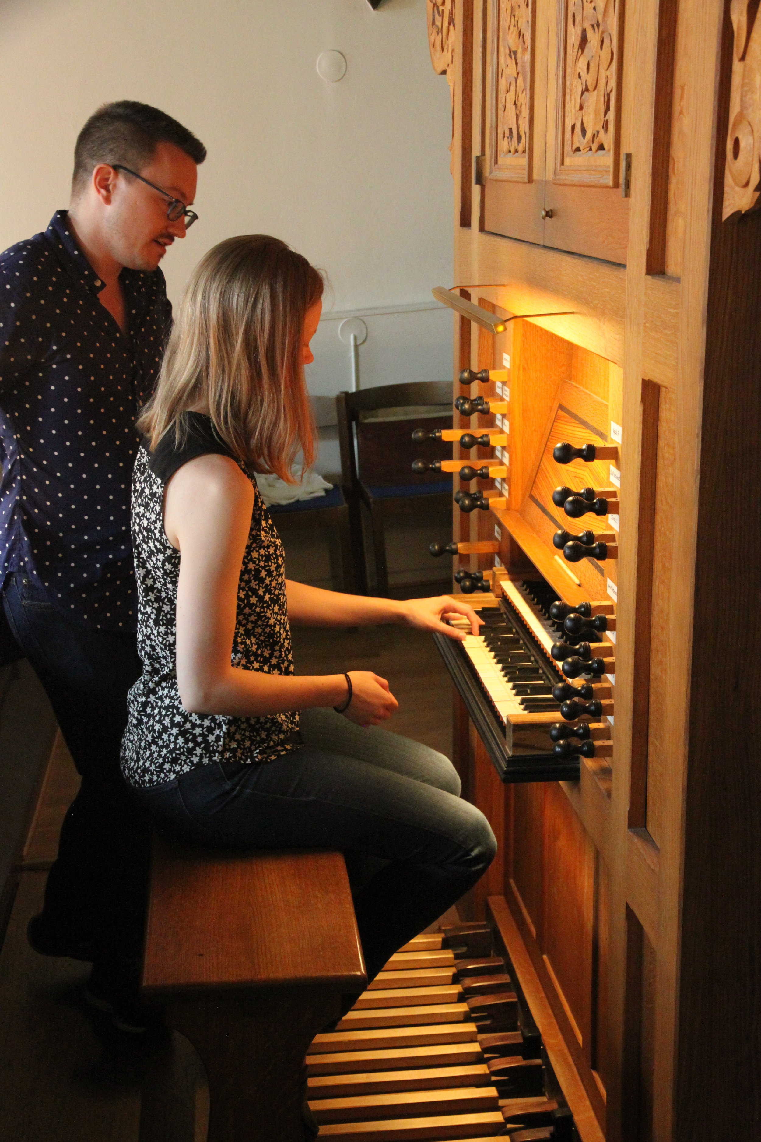  Laura Gullett plays the 1992 Brombaugh organ, Haga Church, Göteborg, Sweden. 