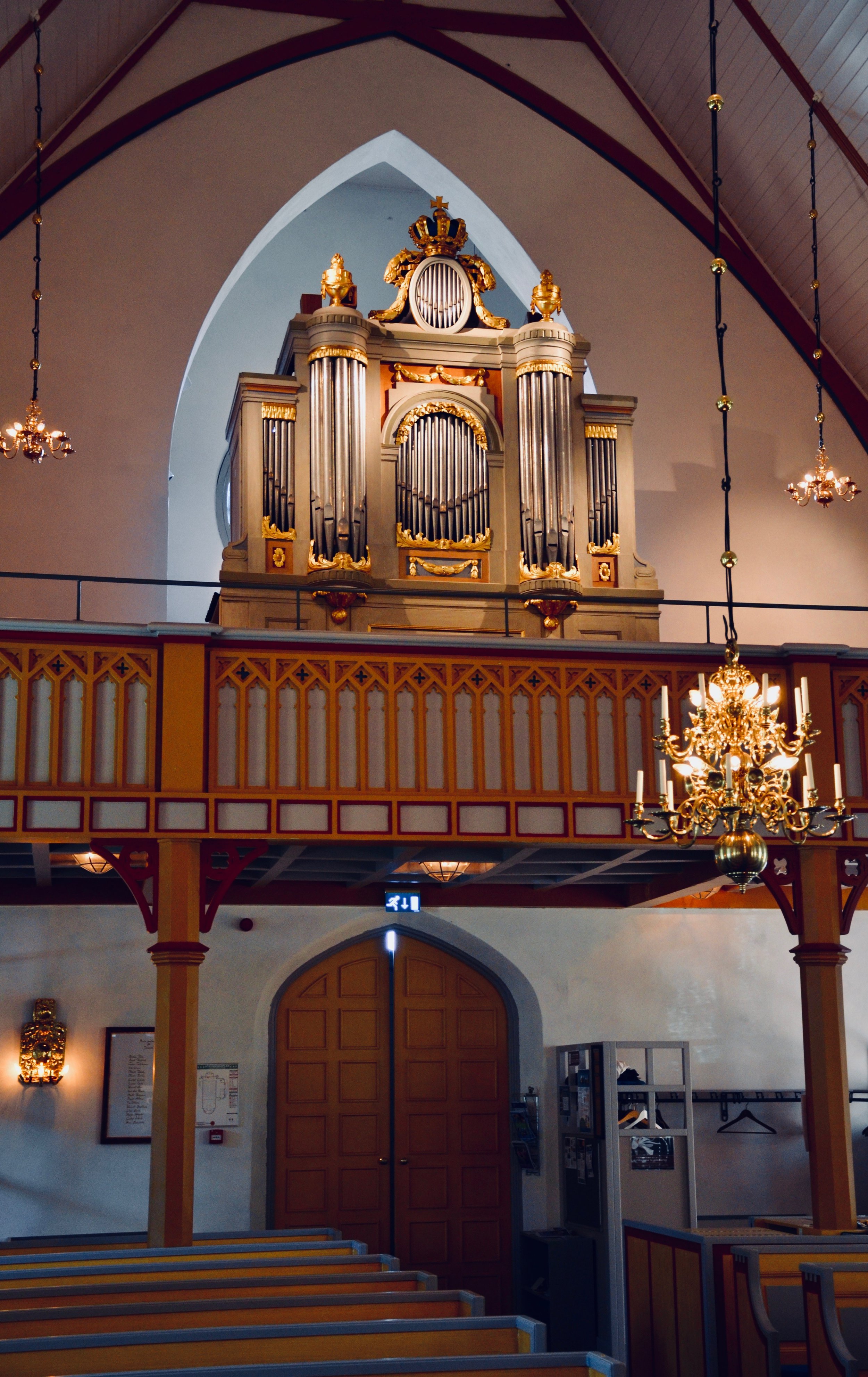 1783 Schiörlin organ in Jonsered, Sweden. 