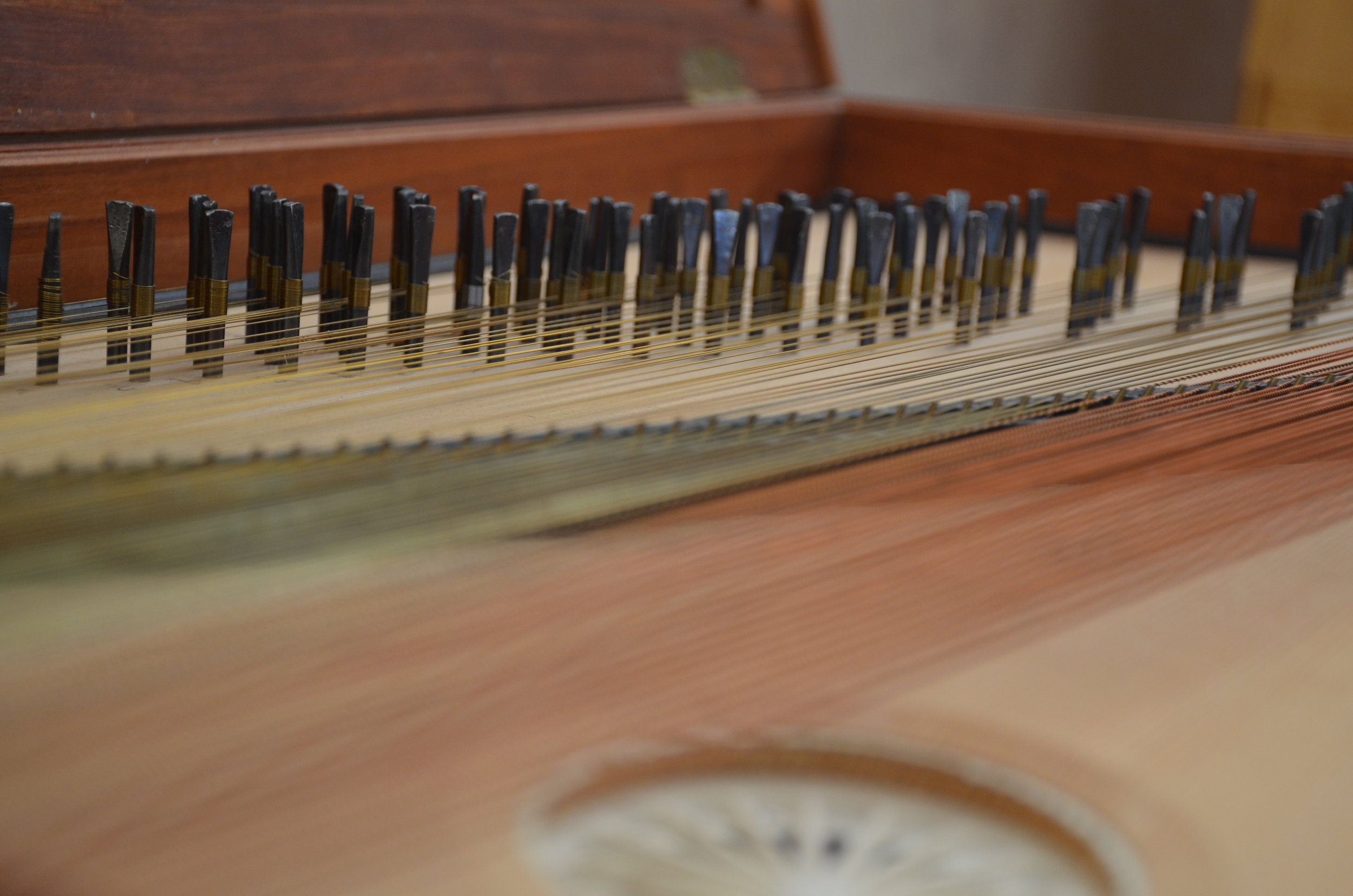 Detail of the clavichord.