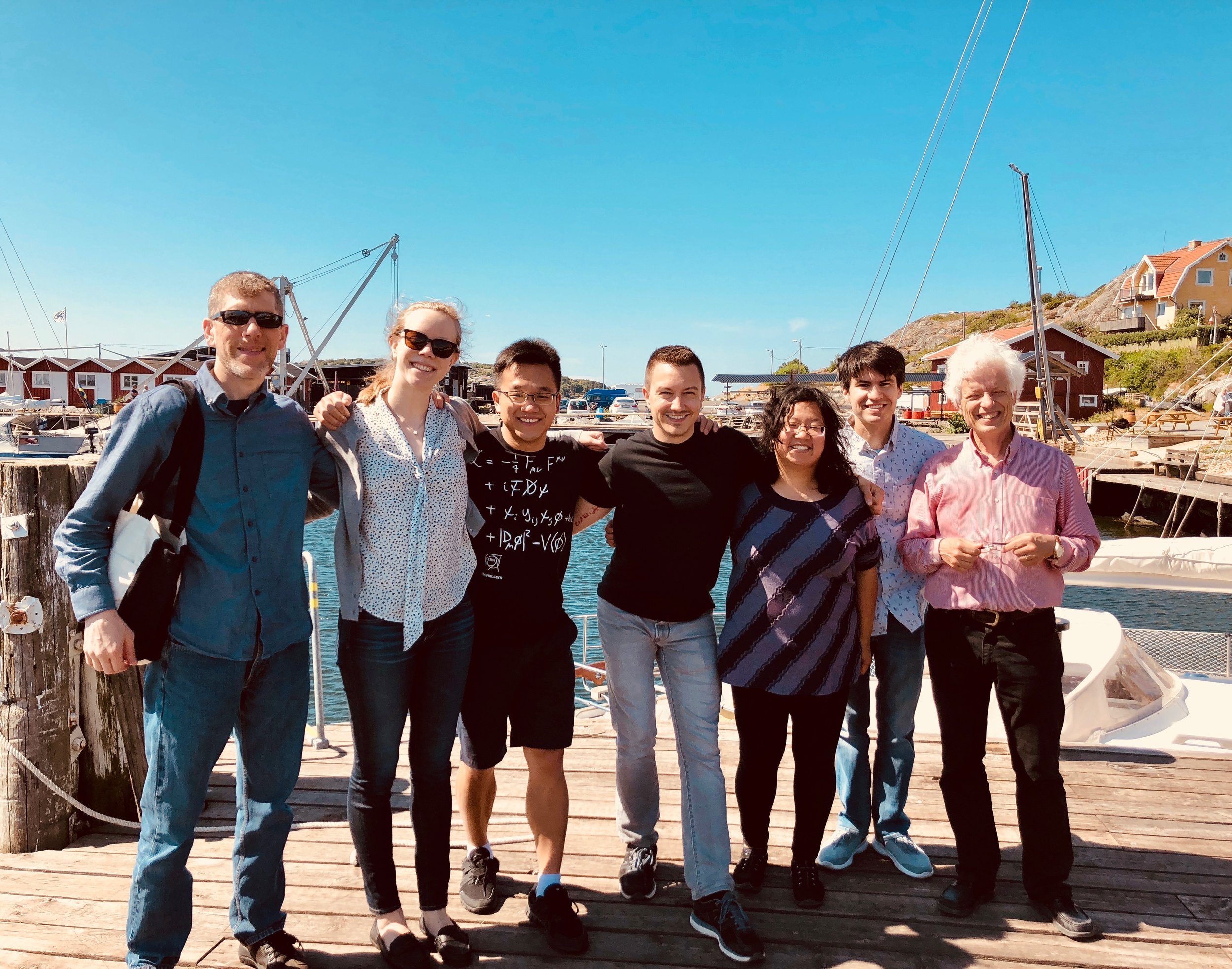 Hans Davidsson and members of Boston Organ Studio on the island of Björkö.