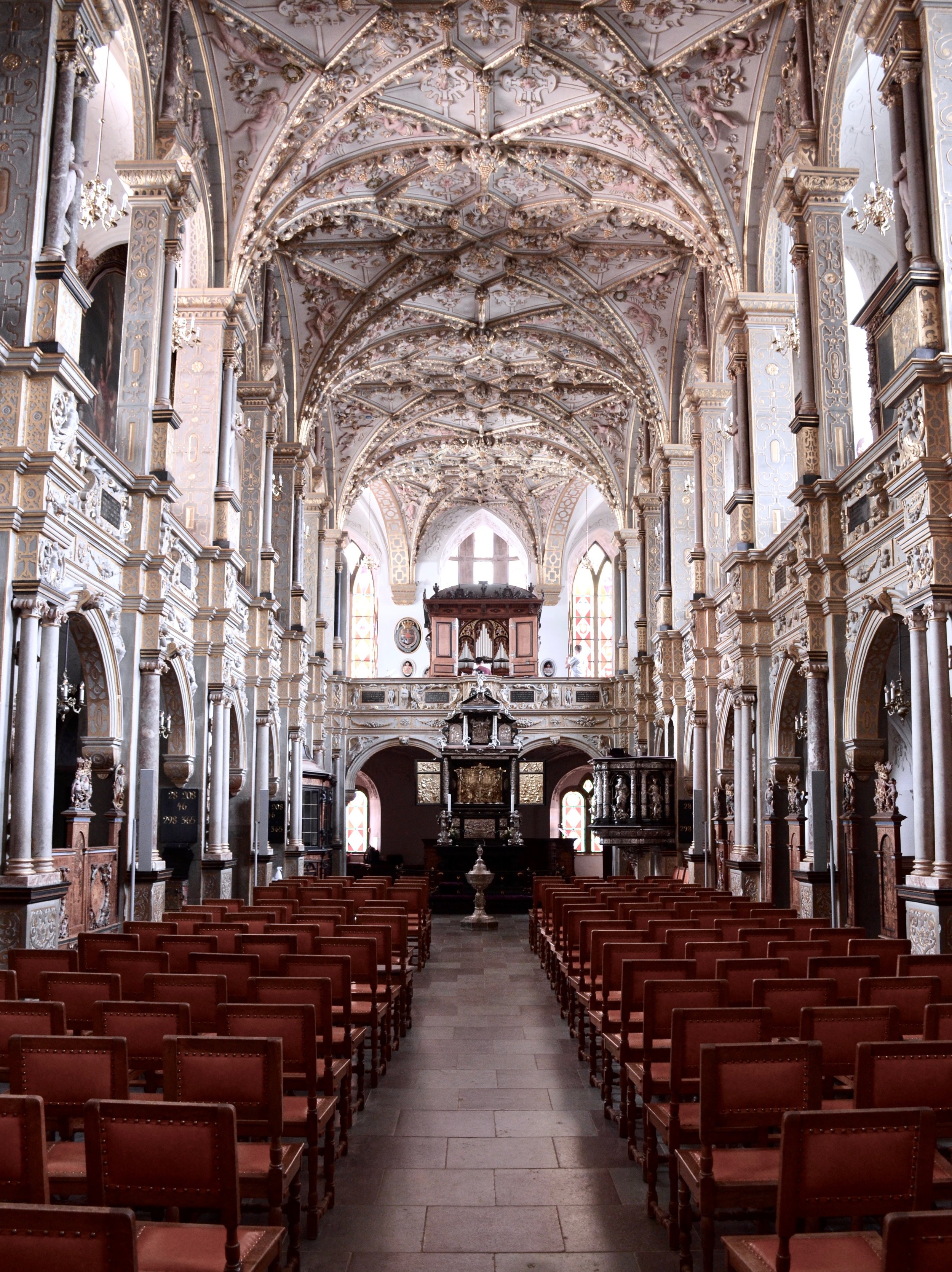 1617 Chapel and 1610 Compenius organ, Frederiksborg Castle, Hillerød, Denmark.