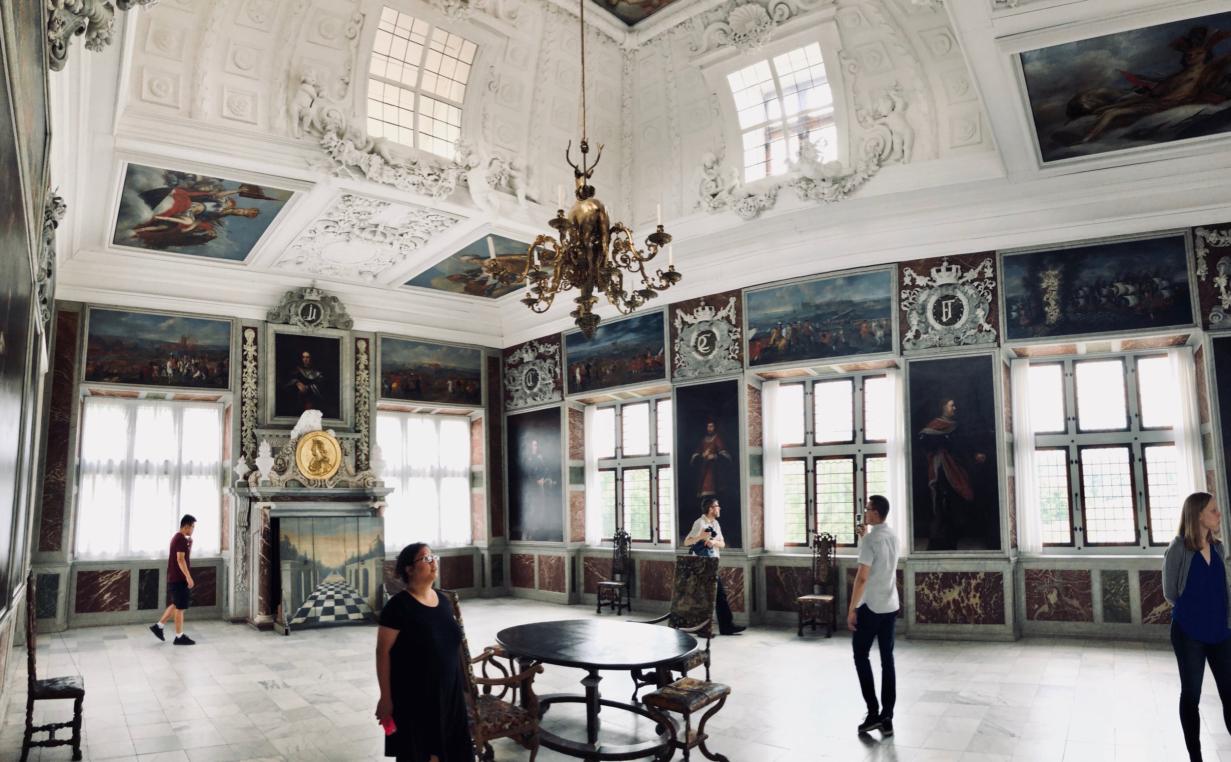 King’s reception room, Frederiksborg Castle, Hillerød, Denmark.