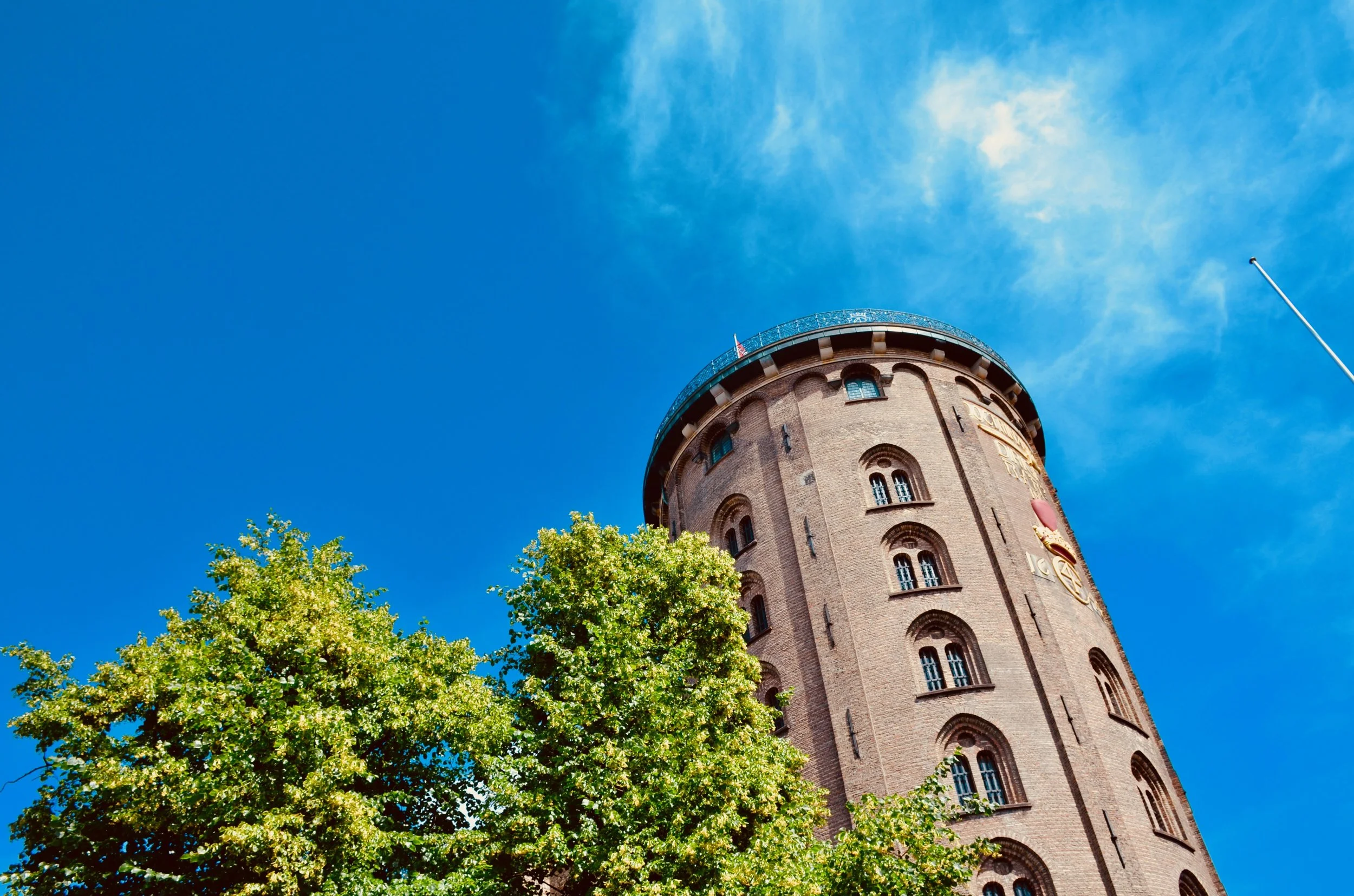 The tower of Trinitatis Kirke, Copenhagen.