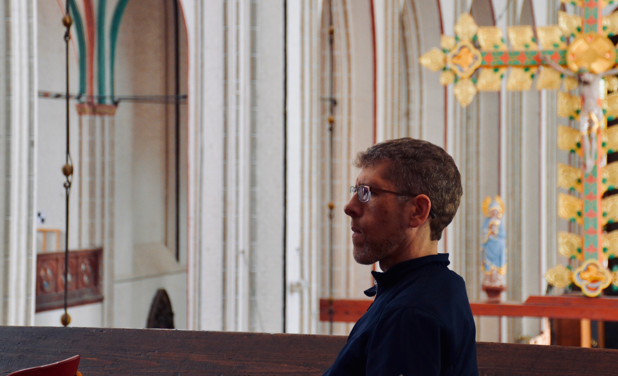 Chris Porter listens to the 1871 Ladegast Organ, Schwerin Dom. Boston Organ Studio.