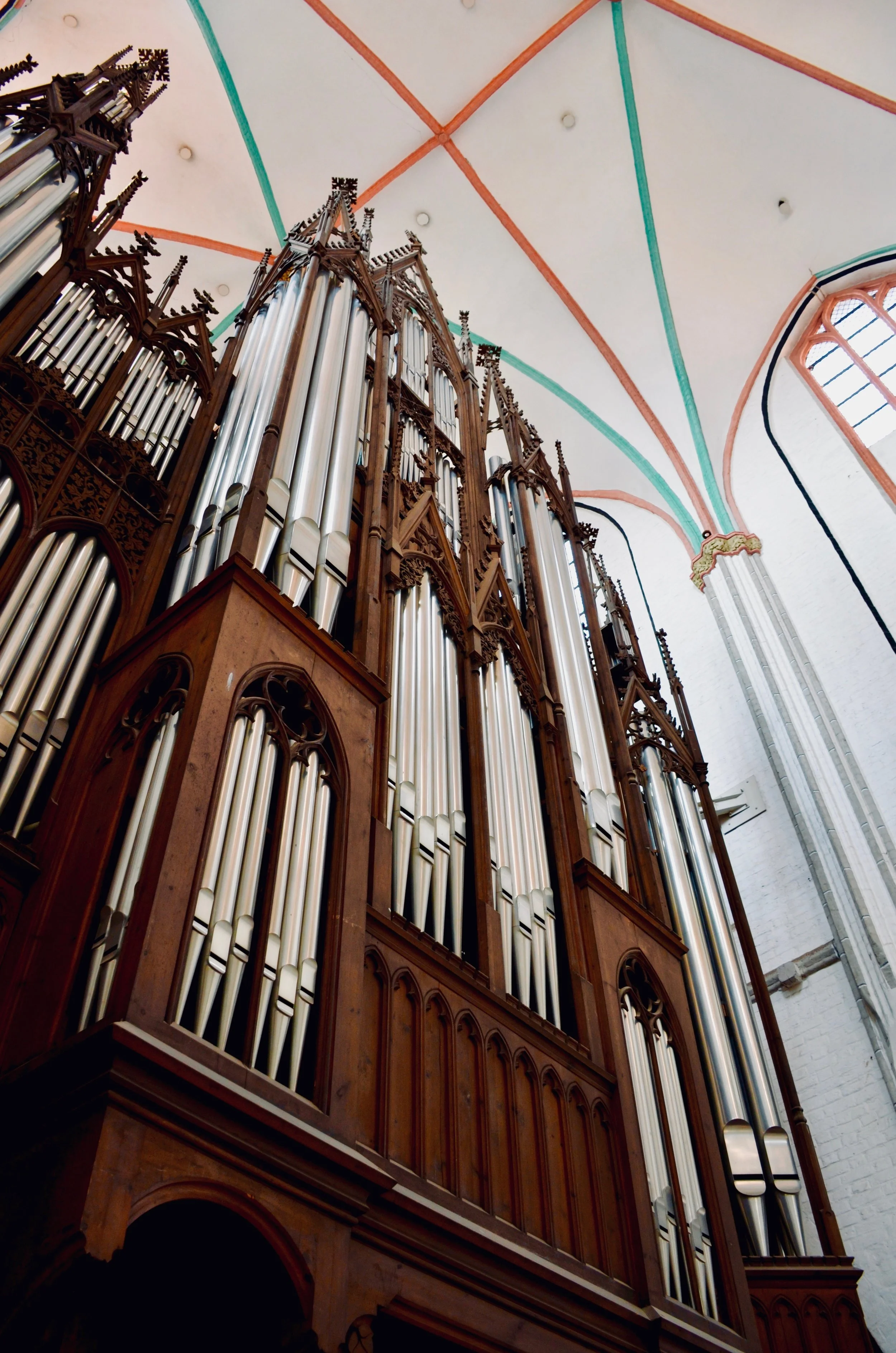 1871 Ladegast organ, Schwerin Dom. Boston Organ Studio.