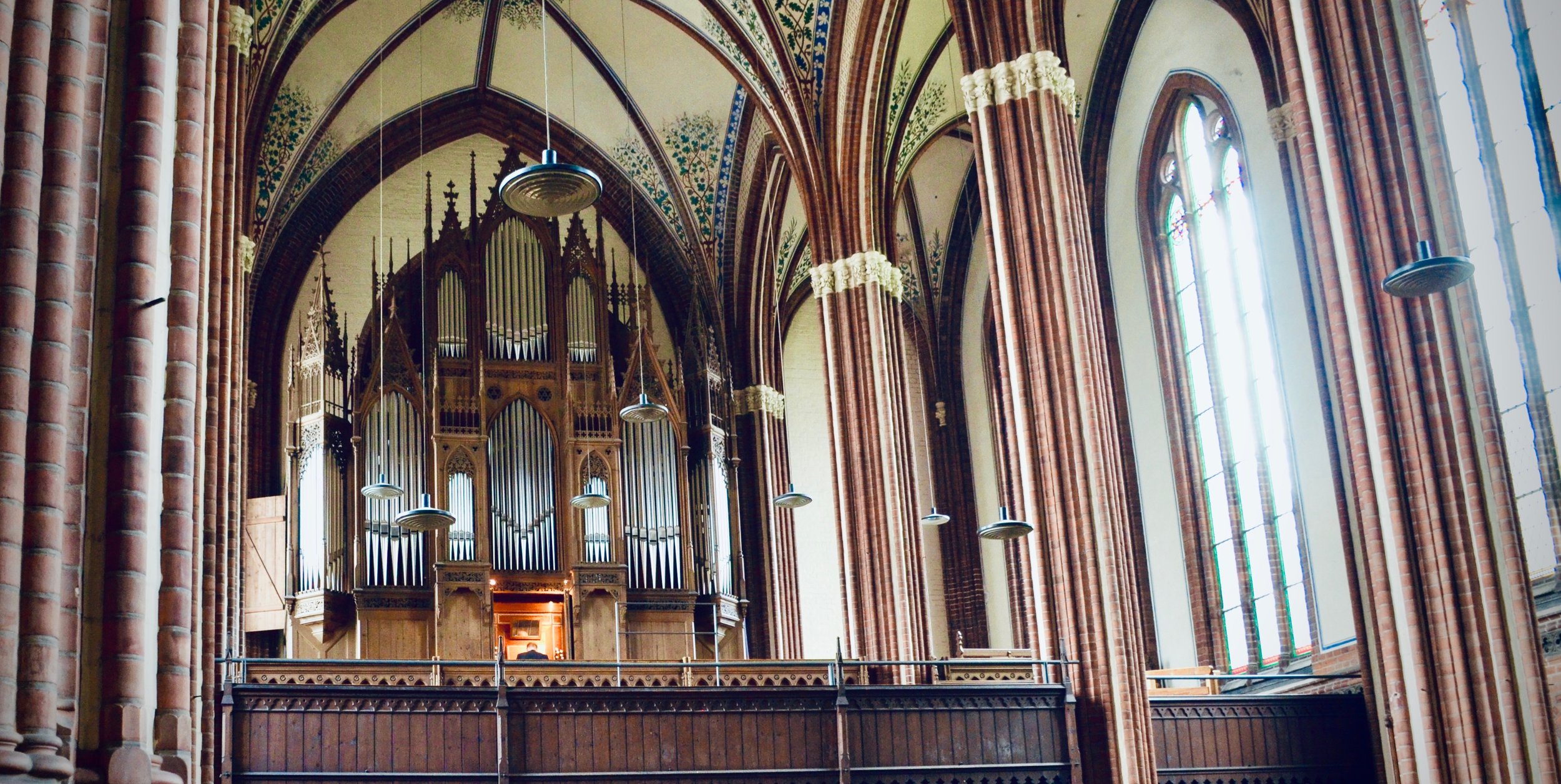 1869 Friese organ, Paulskirche, Schwerin. Boston Organ Studio.