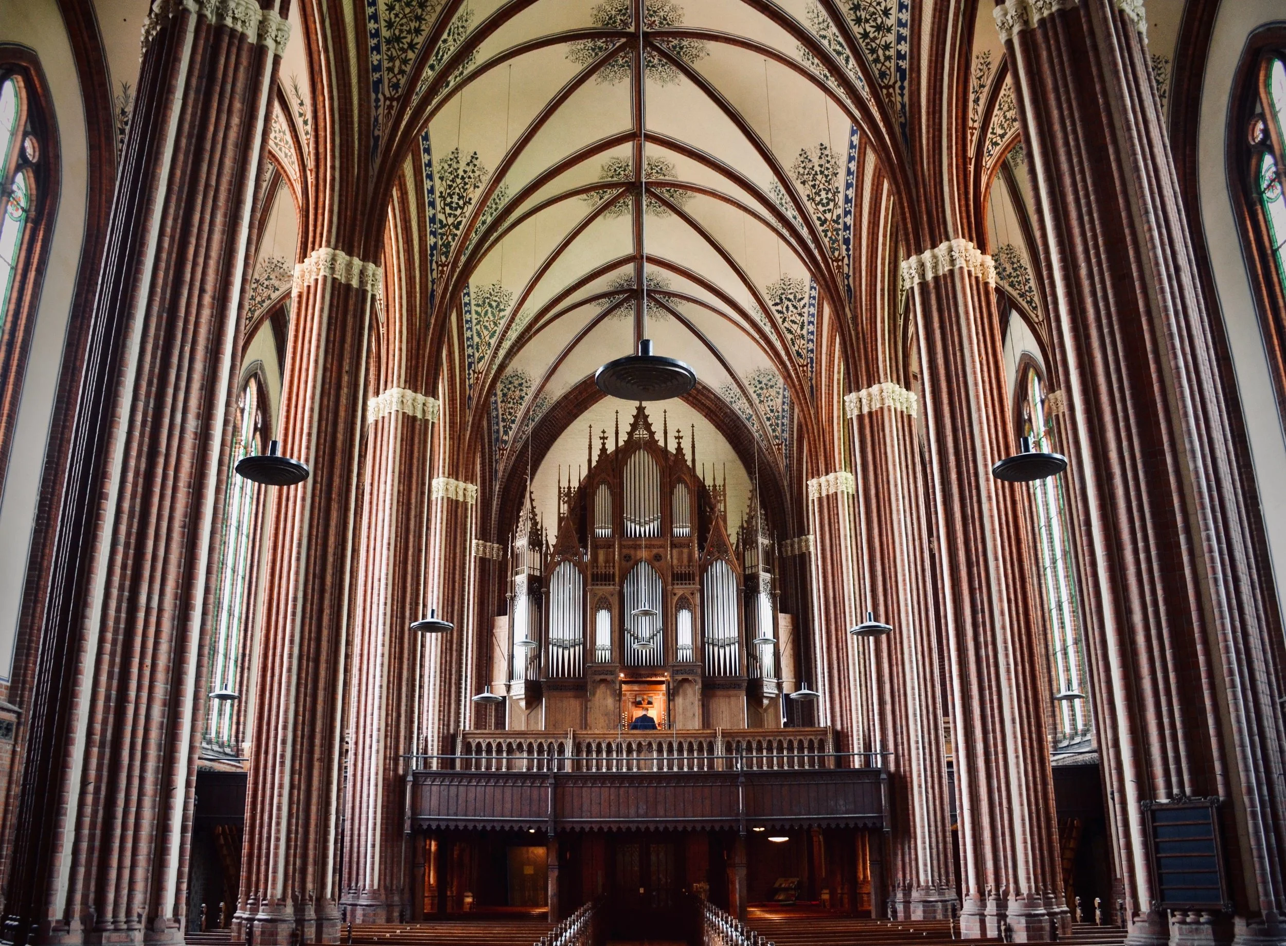 1869 Friese organ, Paulskirche, Schwerin. Boston Organ Studio.