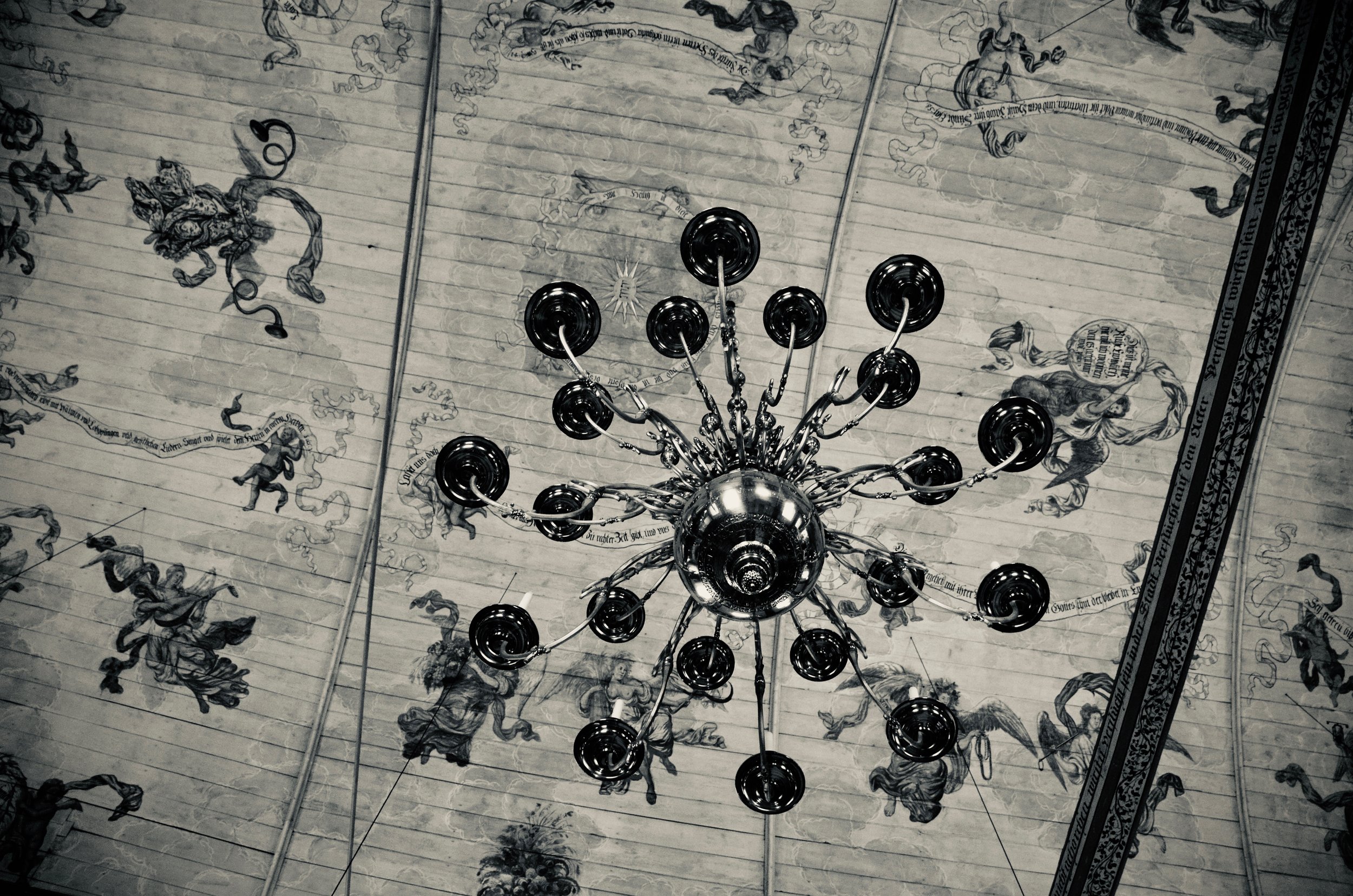 Ceiling detail, St. Pankratius, Neuenfelde, Germany. Boston Organ Studio.
