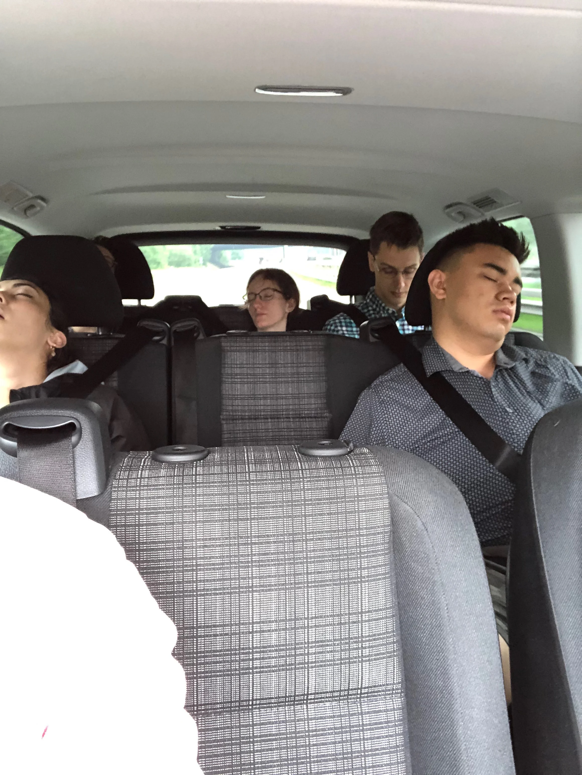  On the (more than) 2-hour drive, many of our group found time for a nap…! 