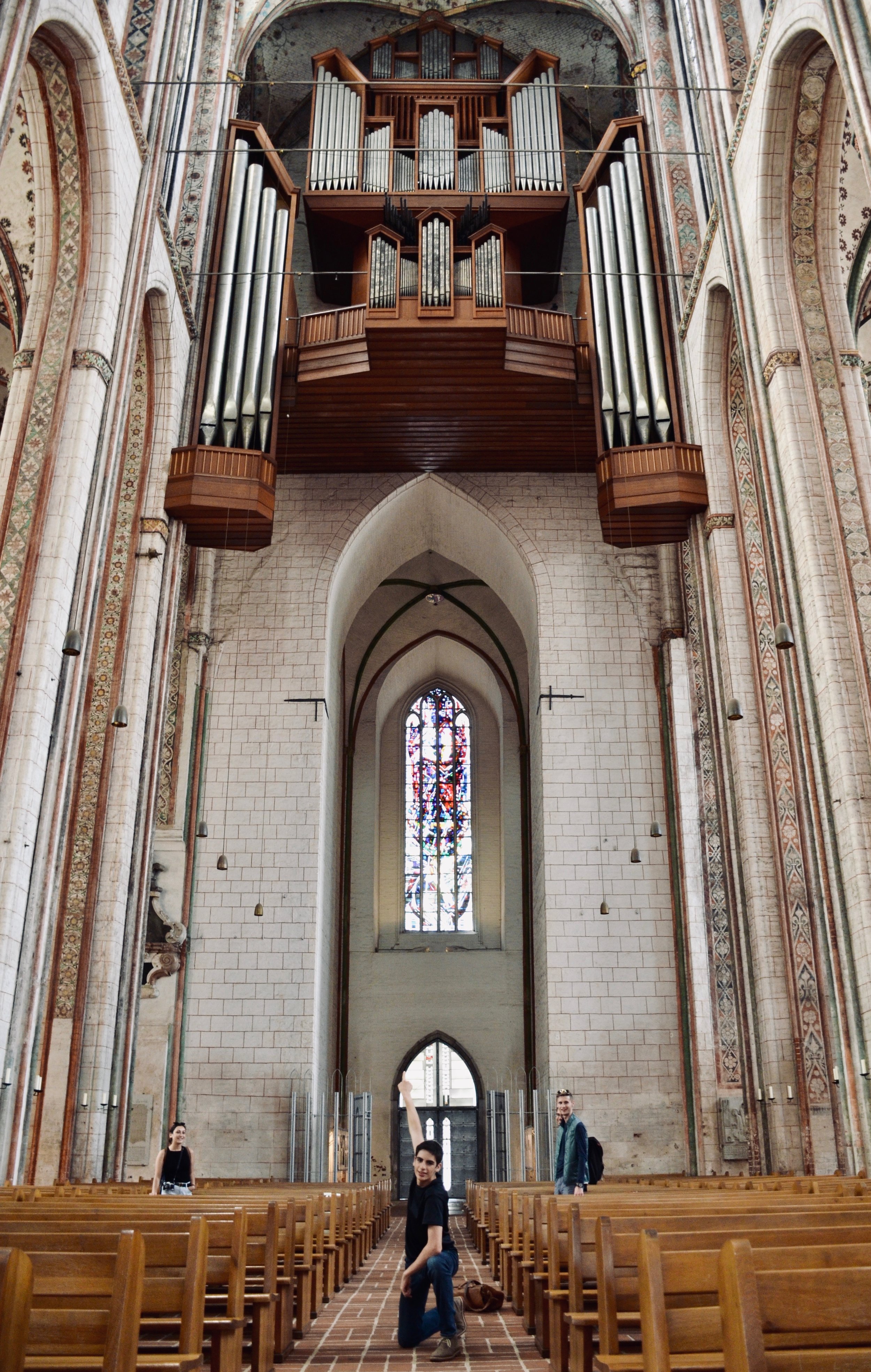 Alex Marin in Marienkirche, Lübeck.