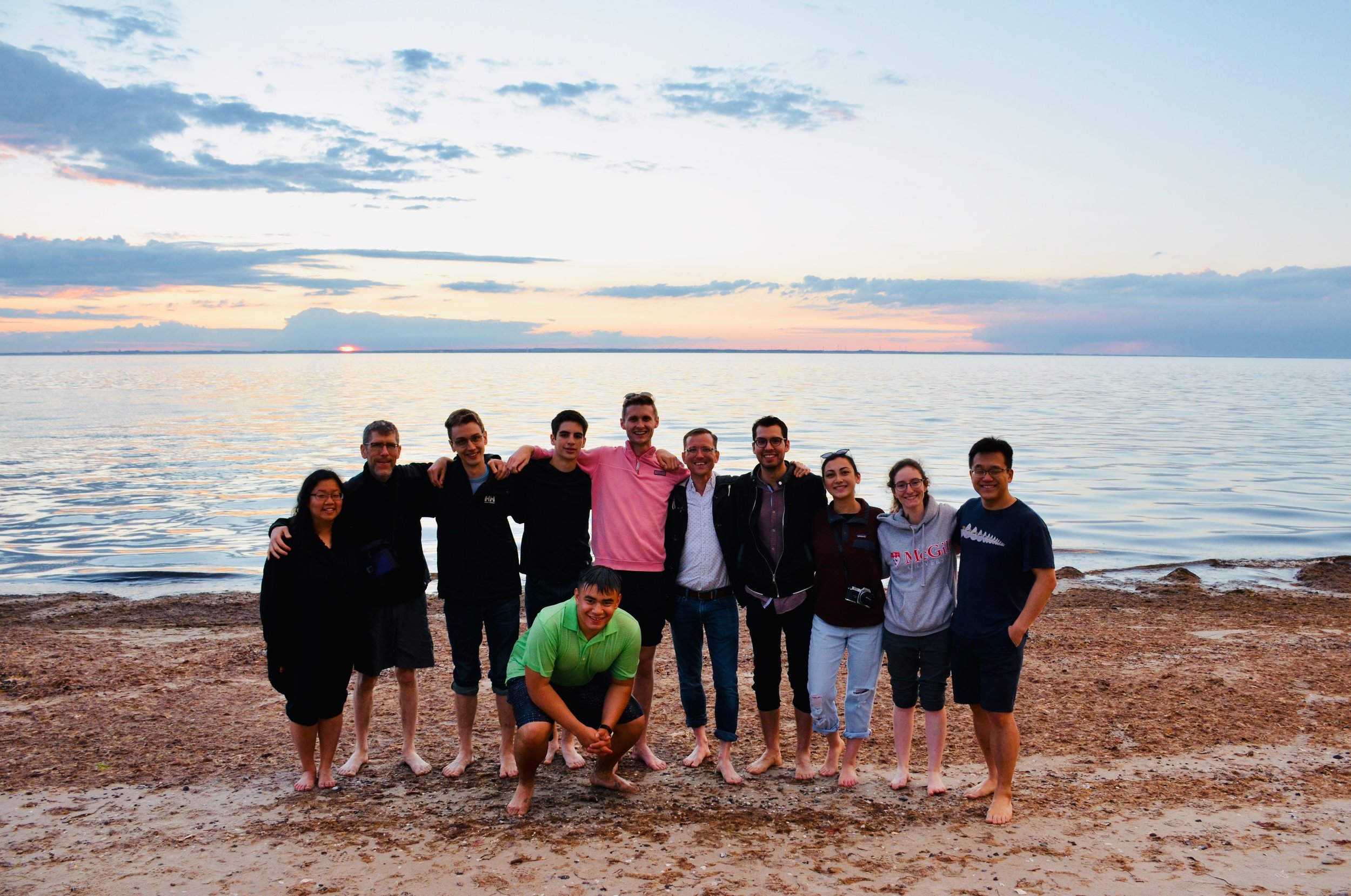 Members of Boston Organ Studio enjoy an evening along the Baltic Sea.