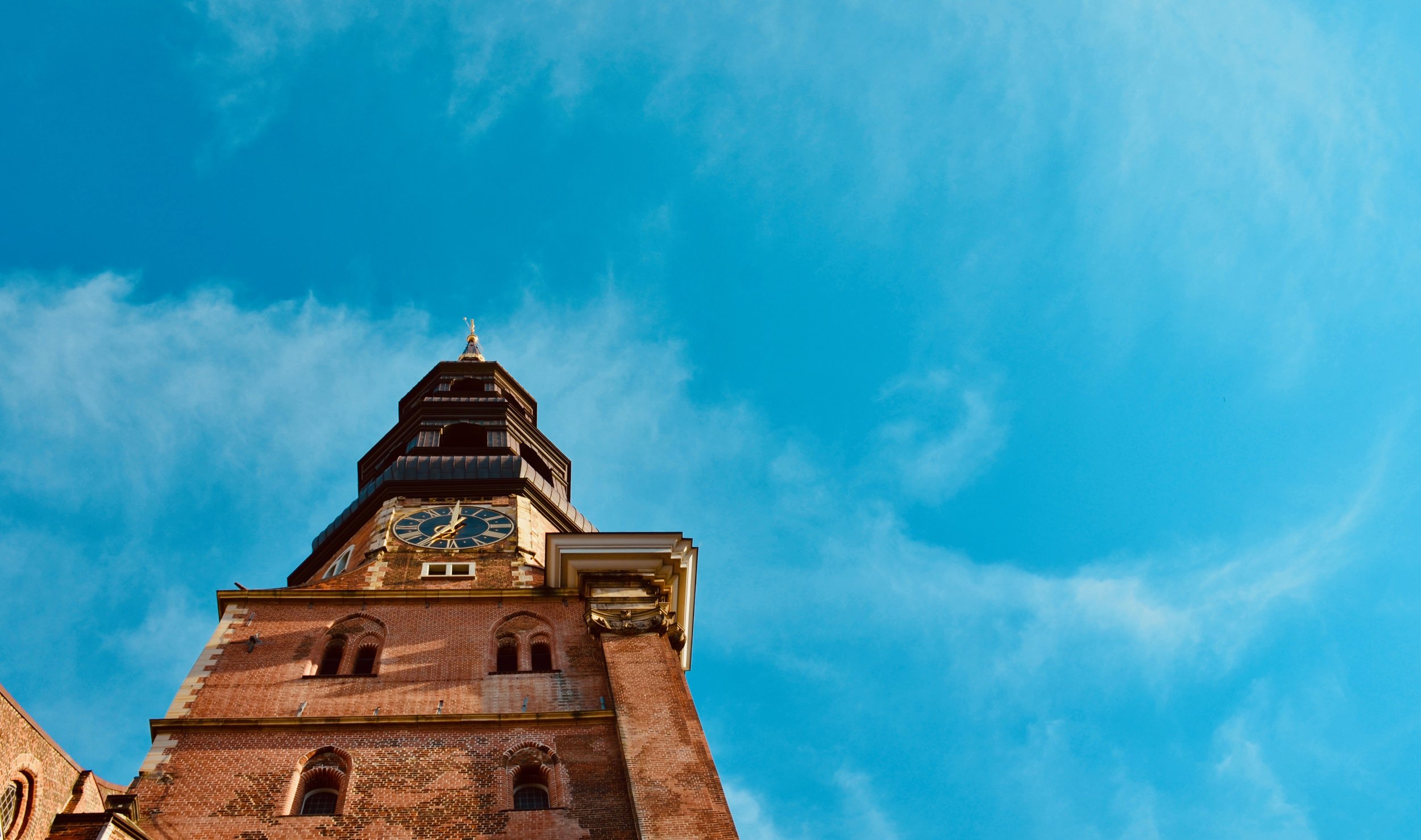 The spire of St. Katharinen, Hamburg.