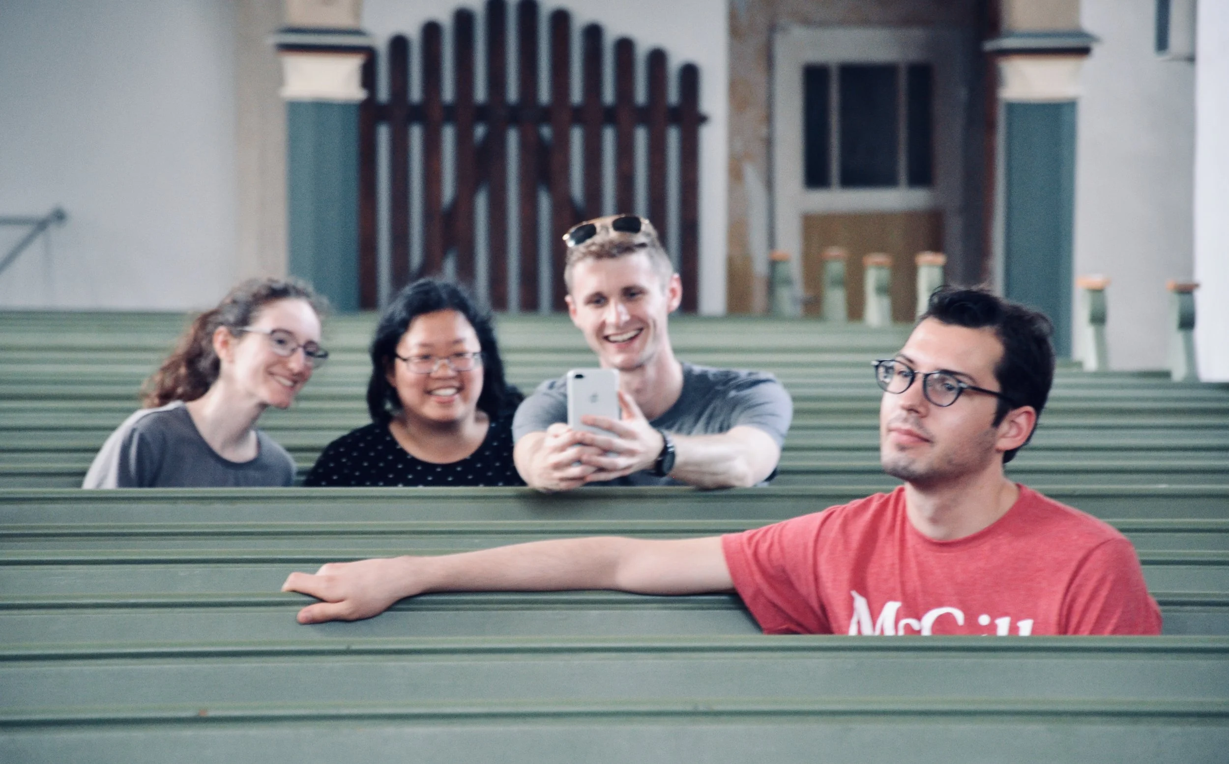 Evan Currie and colleagues in Osterburg, Germany.