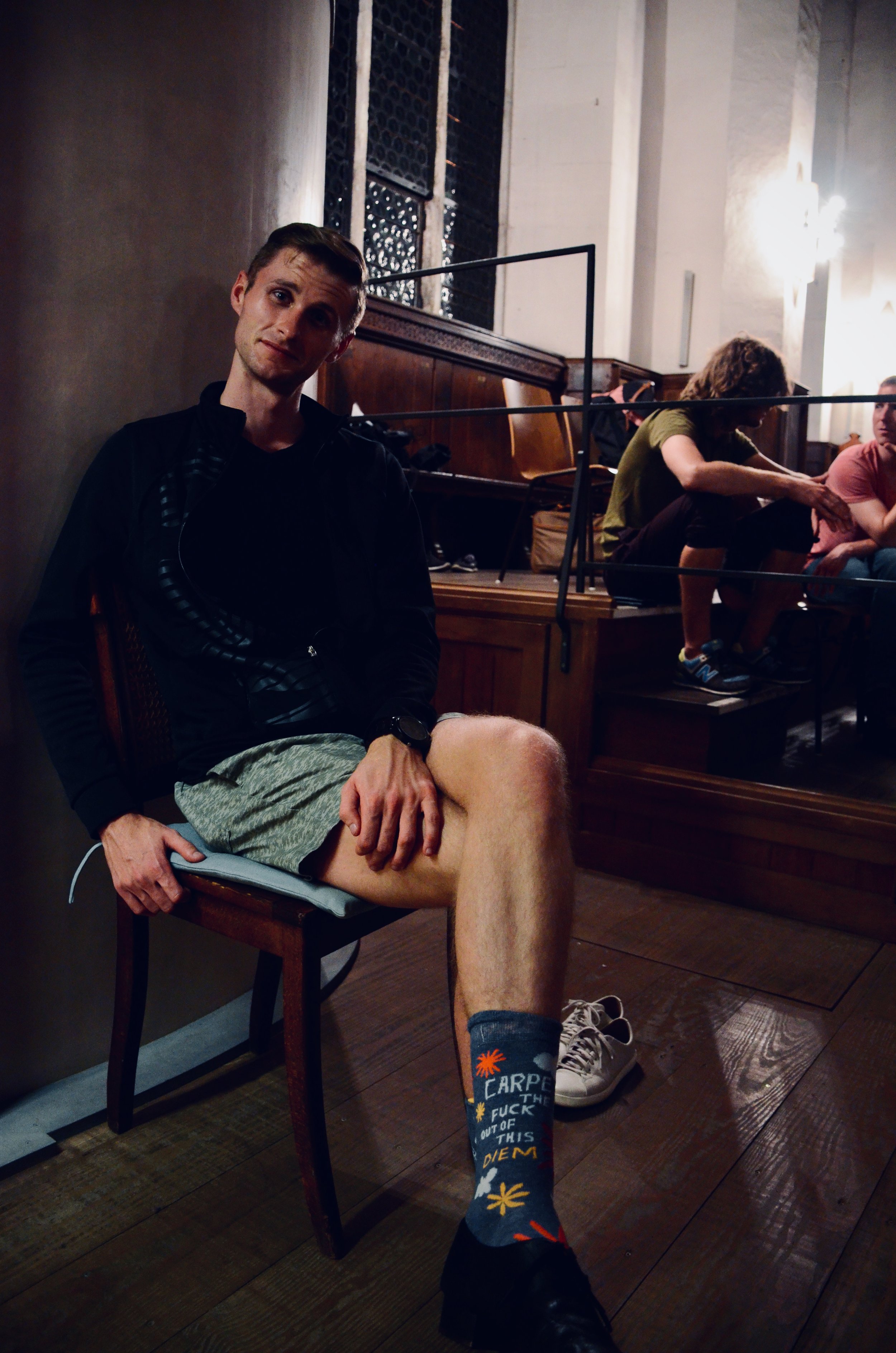 Evan Currie listens to the 2000 Woehl “Bach Organ,” Thomaskirche, Leipzig.