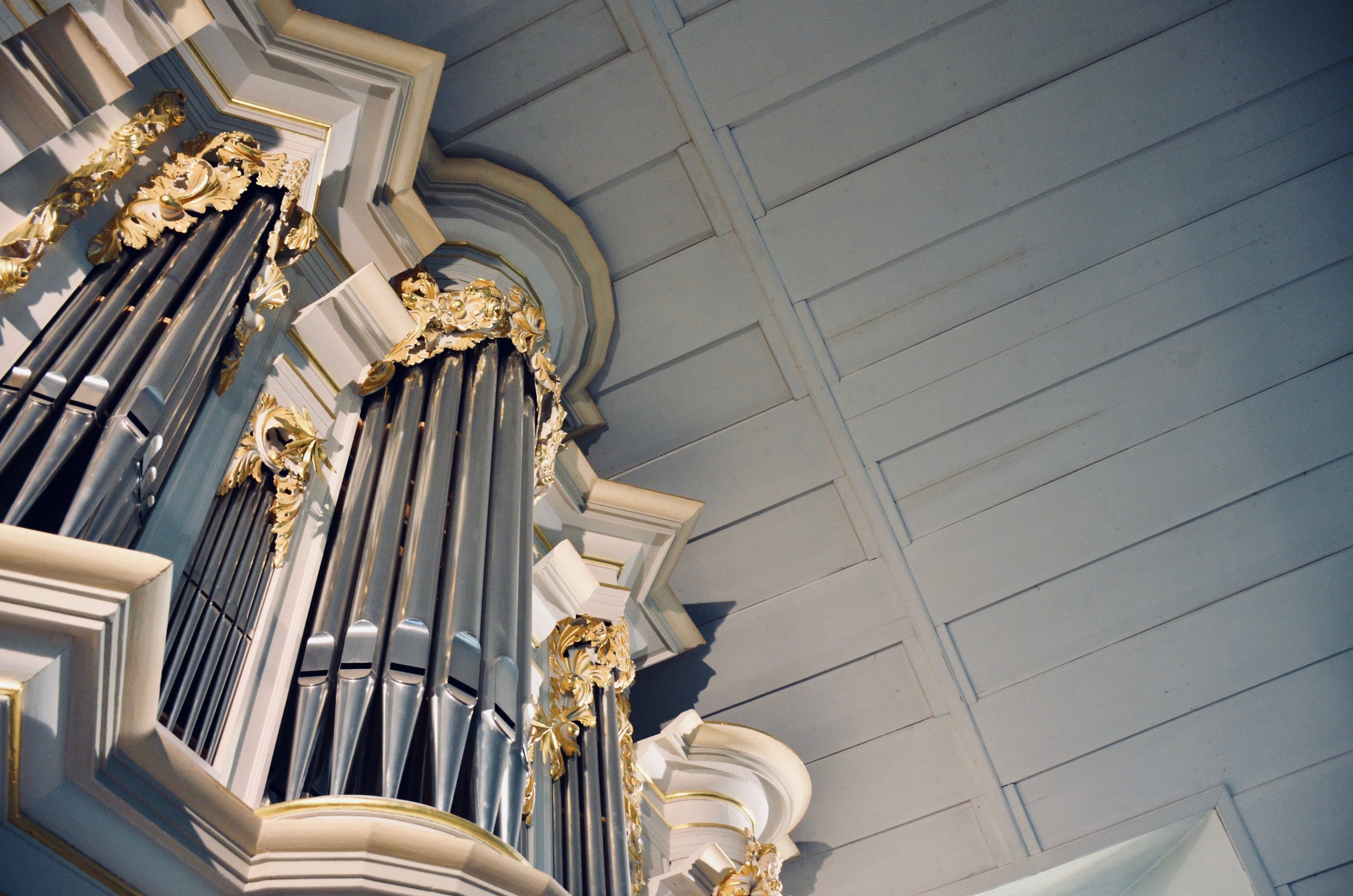 Reconstructed Wender Organ (1703/2000) in Bachkirche, Arnstadt.