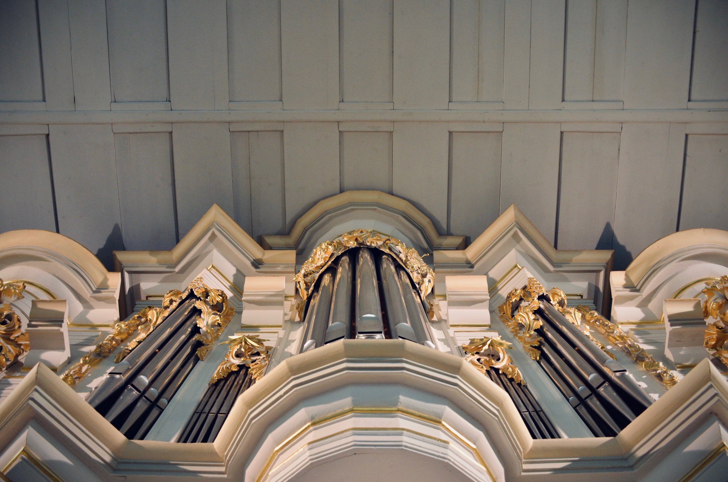 Reconstructed Wender Organ (1703/2000) in Bachkirche, Arnstadt.
