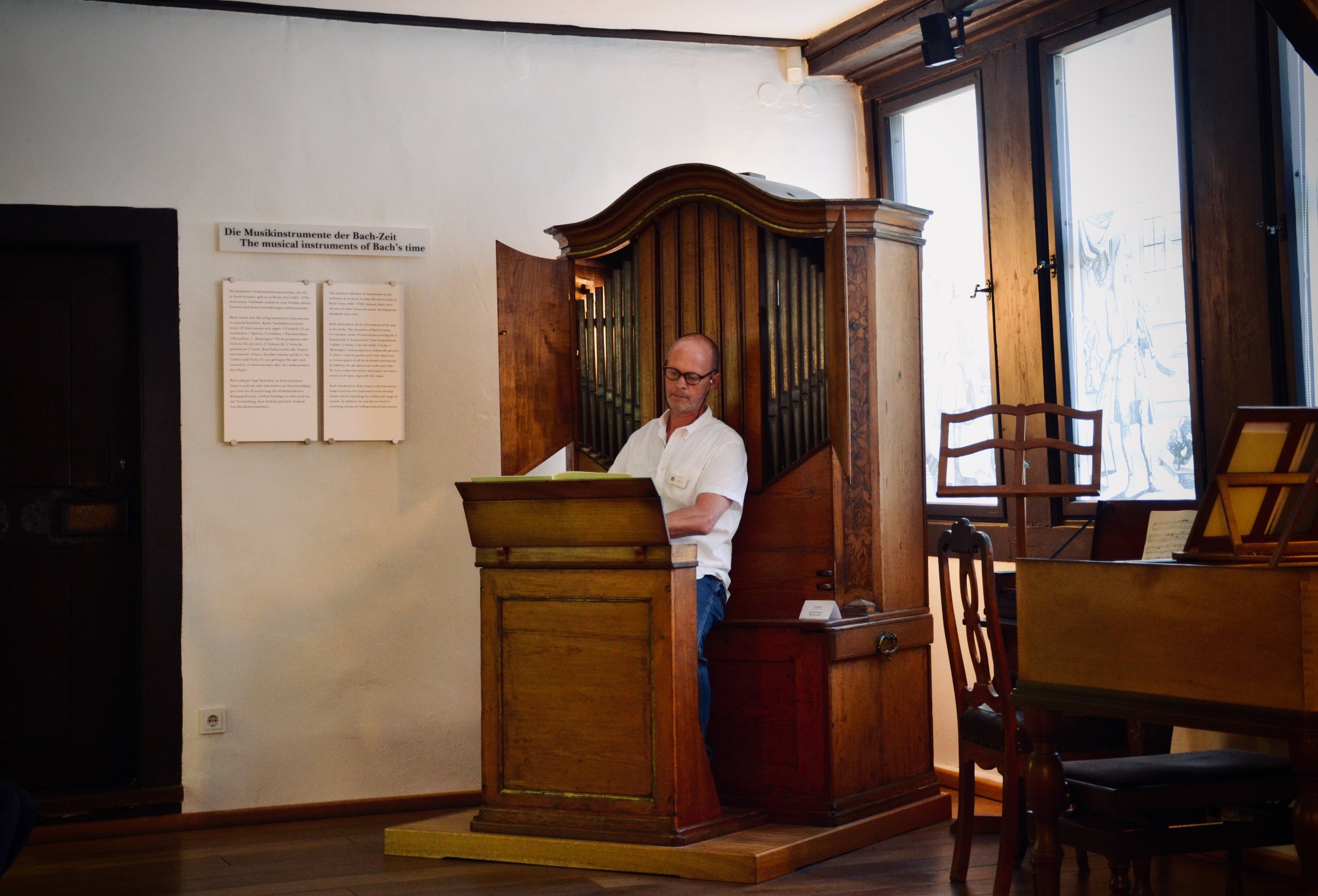 Curator Uwe Fischer of the Bachhaus Museum, Eisenach.