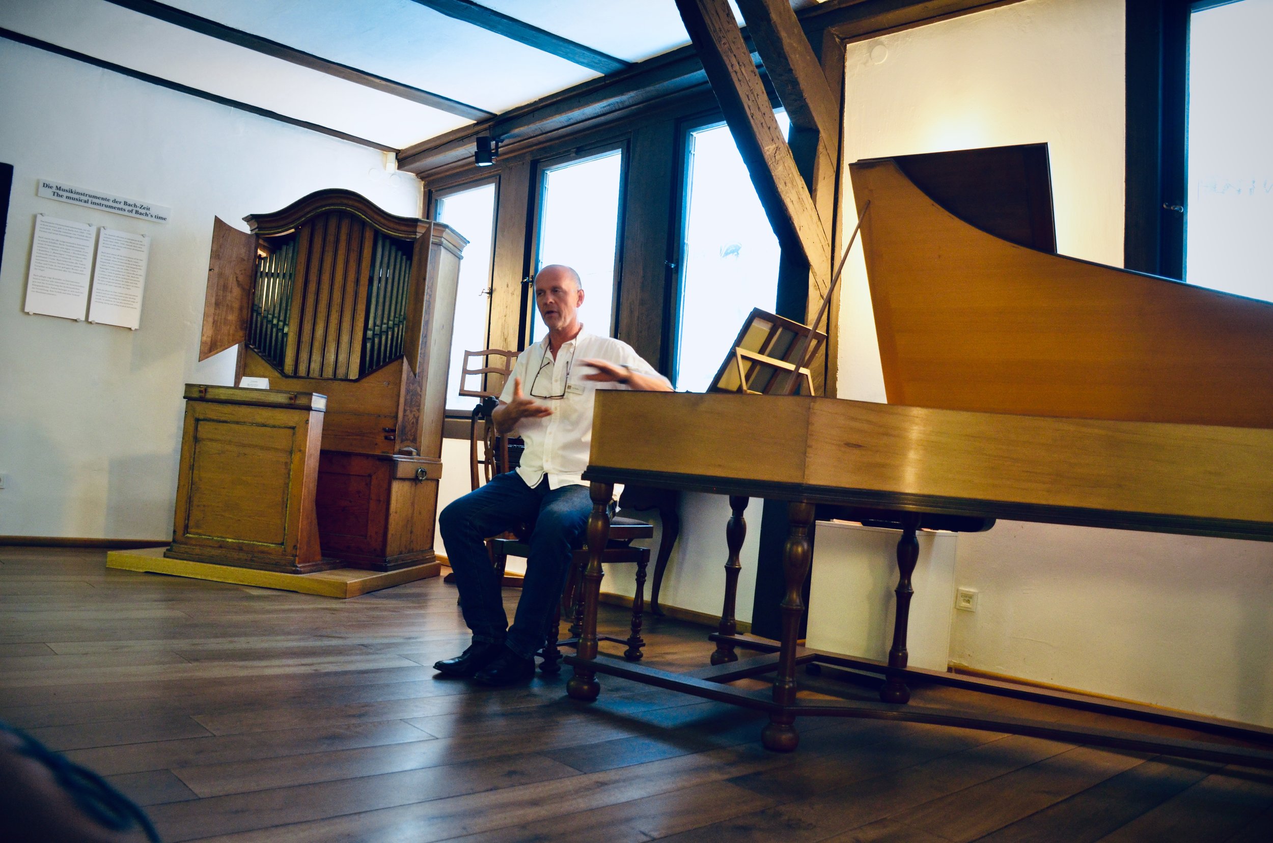 Curator Uwe Fischer of the Bachhaus Museum, Eisenach.