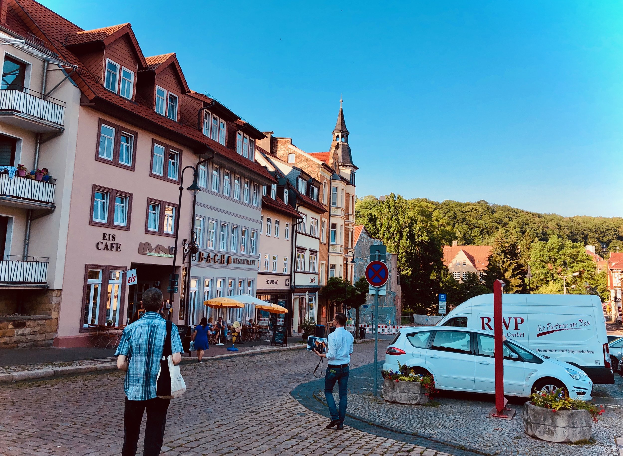 Leaving Eisenach after a fulfilling day in Thuringia.