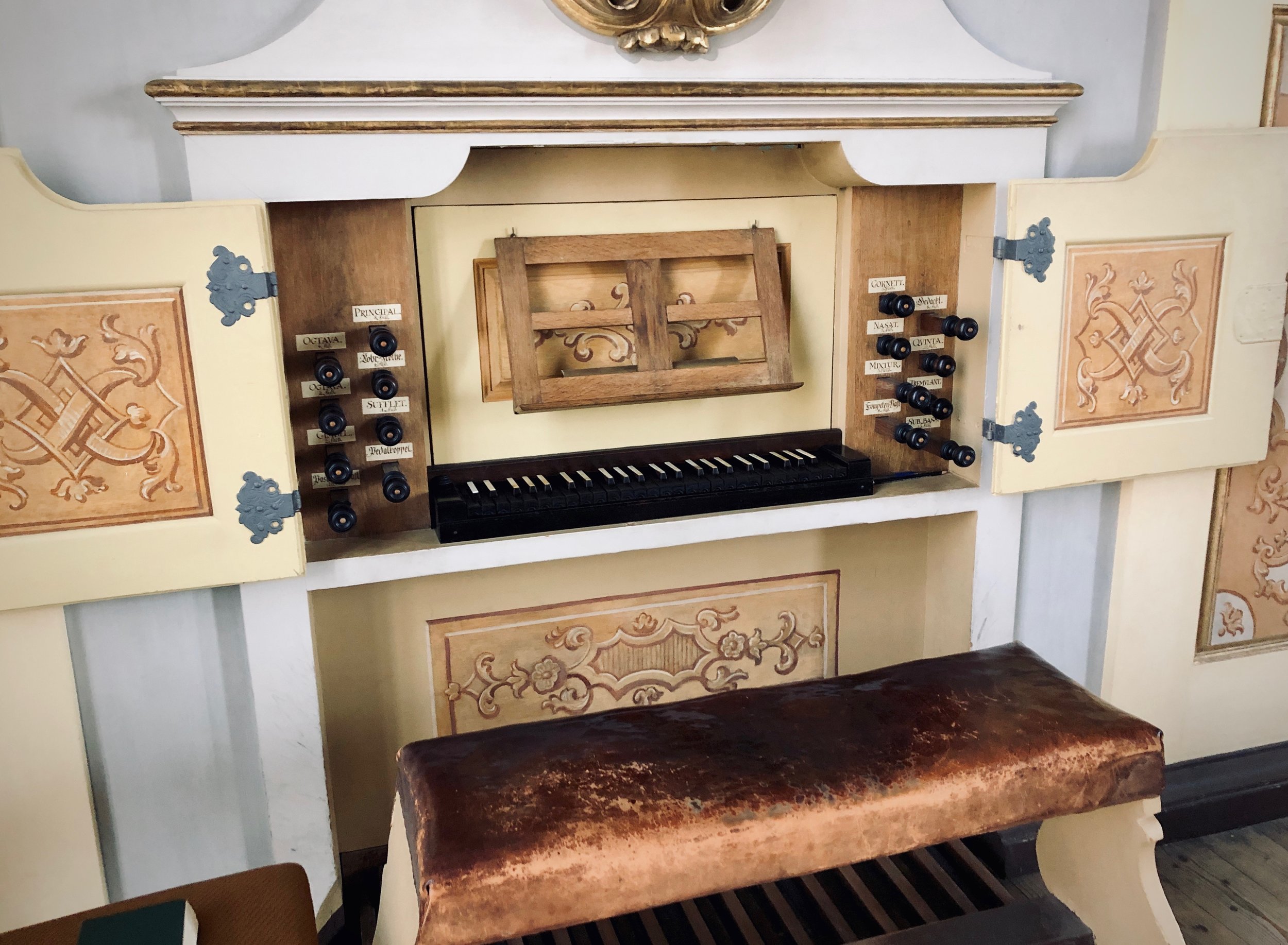 The 1718/19 Gottfried Silbermann organ in Freiberg Dom.