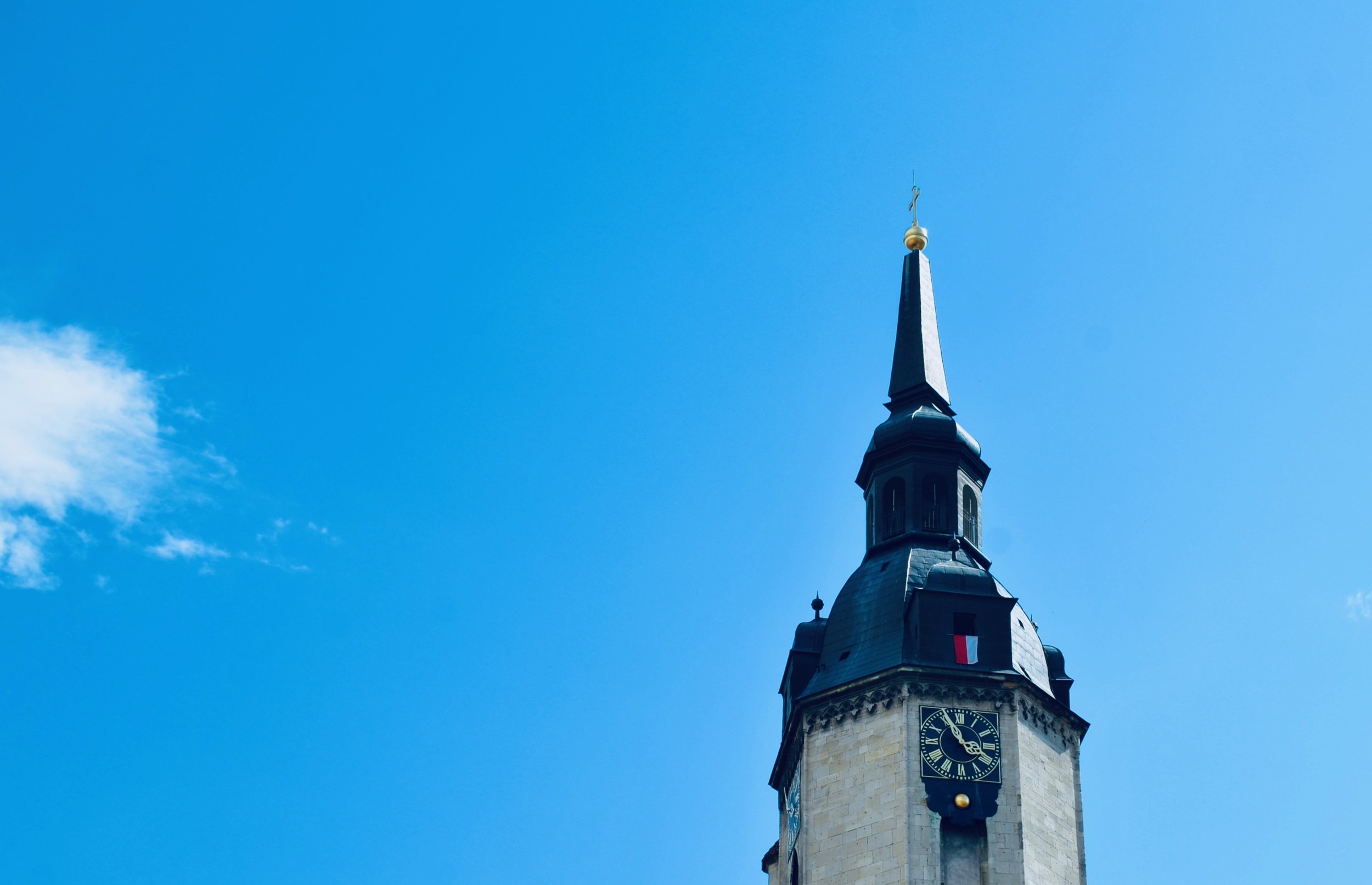 Spire of Stadtkirche St. Wenzel, Naumburg.